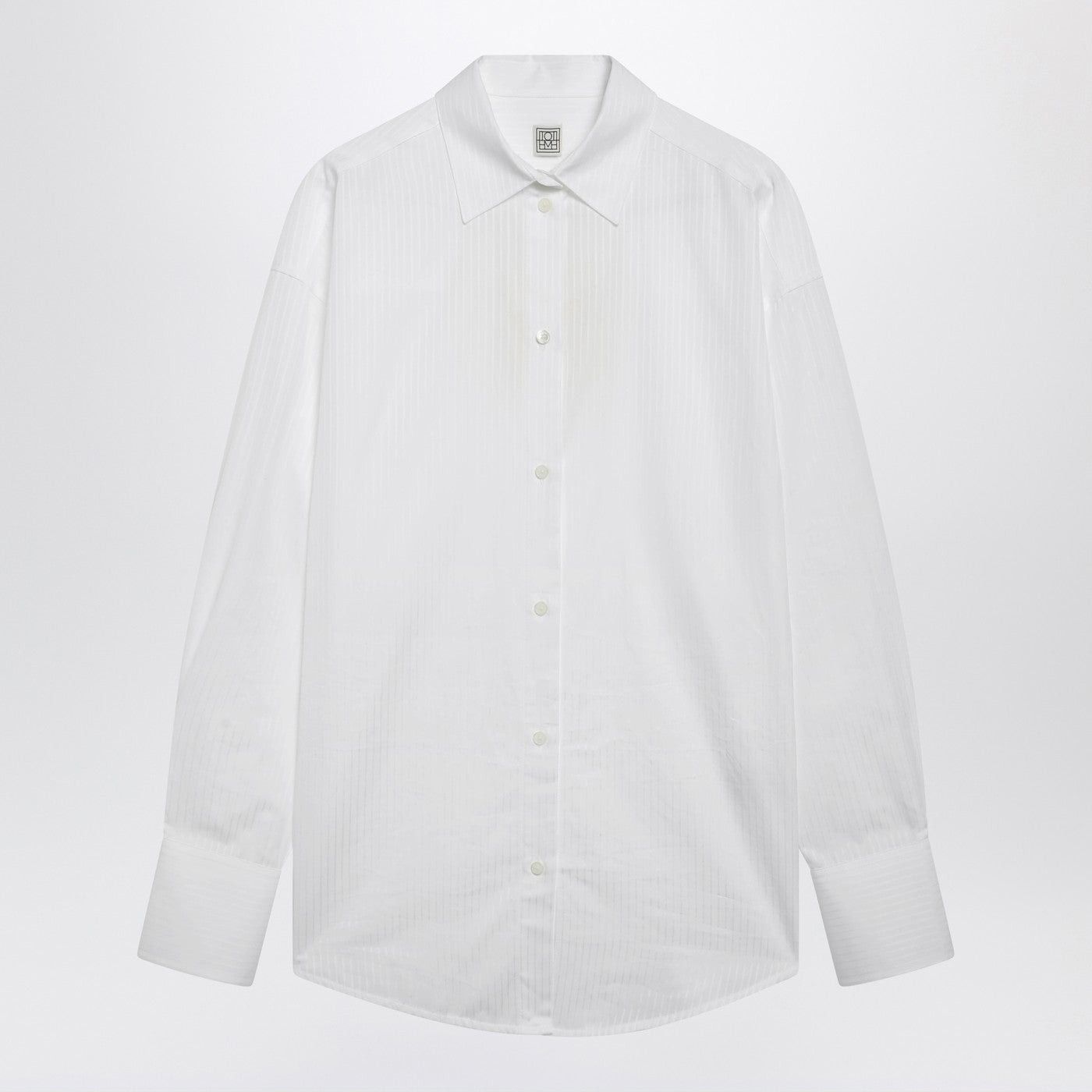 Toteme Toteme White Oversized Striped Shirt Size M / US 6-8 / IT 42-44 - 1 Thumbnail