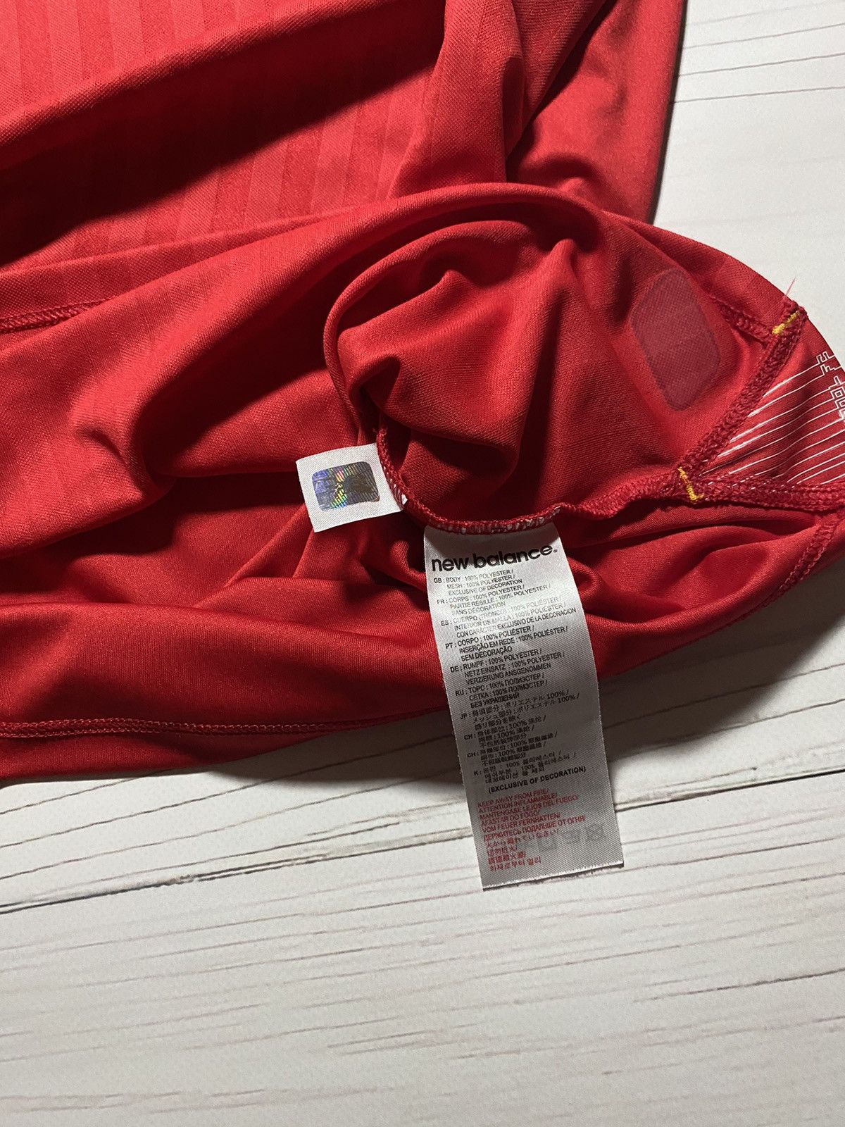 New Balance Liverpool 2015/16 Home Football Shirt Soccer Jersey Size US XXL / EU 58 / 5 - 4 Thumbnail