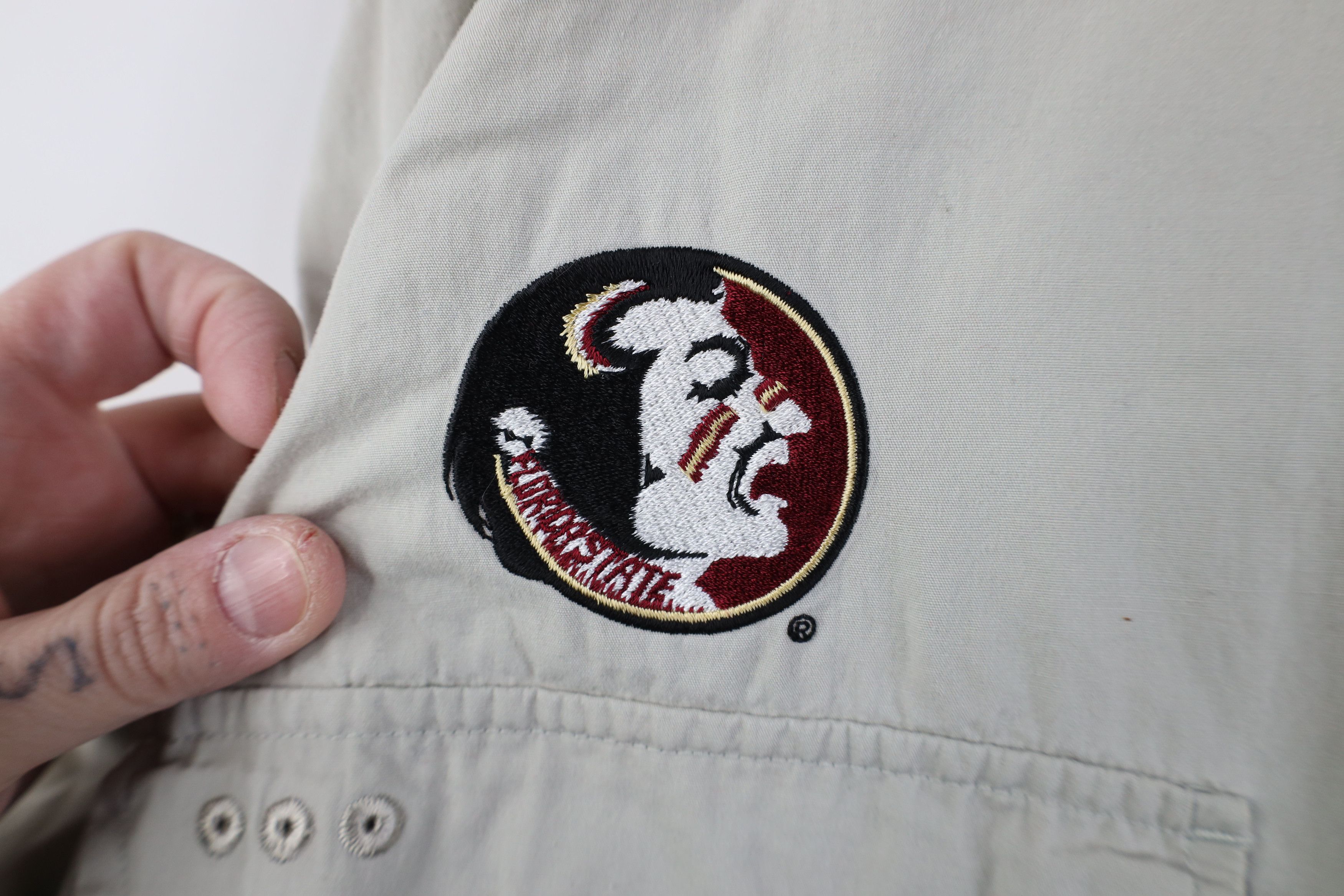 Columbia Columbia PFG Florida State University Button Shirt Beige Size US L / EU 52-54 / 3 - 9 Thumbnail