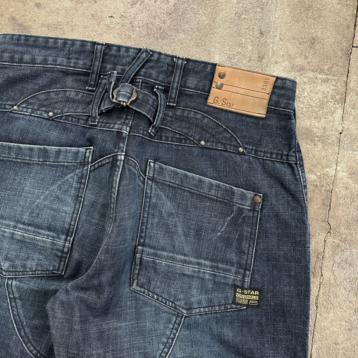 G-Star × Vintage Vintage G-Star Raw Dart RT Cargo Baggy Fit Knee Denim Size US 34 / EU 50 - 10 Thumbnail