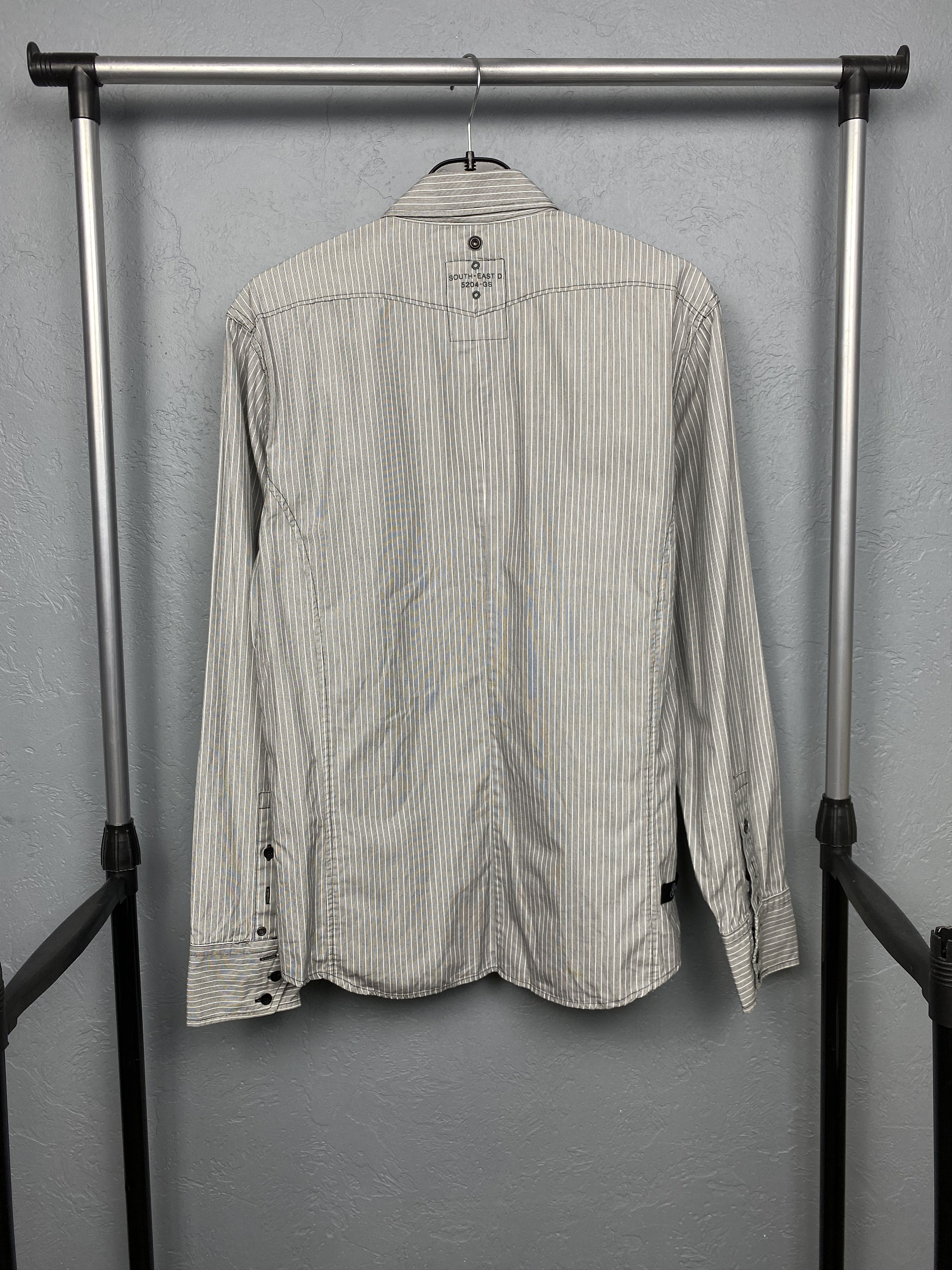 G-Star G Star Raw Vintage Mens Striped Long Sleeve Shirt Size US L / EU 52-54 / 3 - 8 Thumbnail