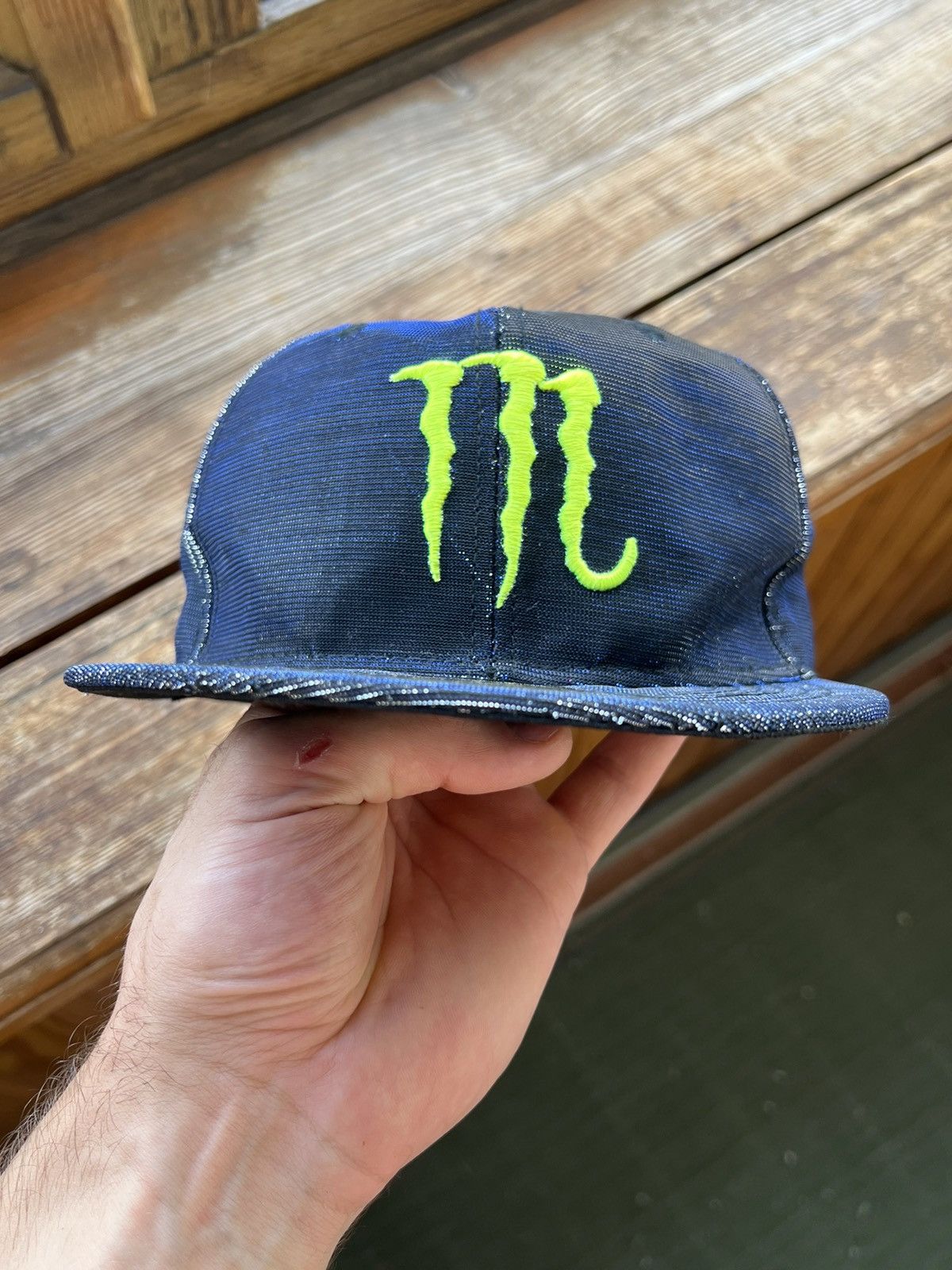 Vintage Vintage Y2K Affliction Style Monster Energy Reflective Cap Size ONE SIZE - 13 Thumbnail