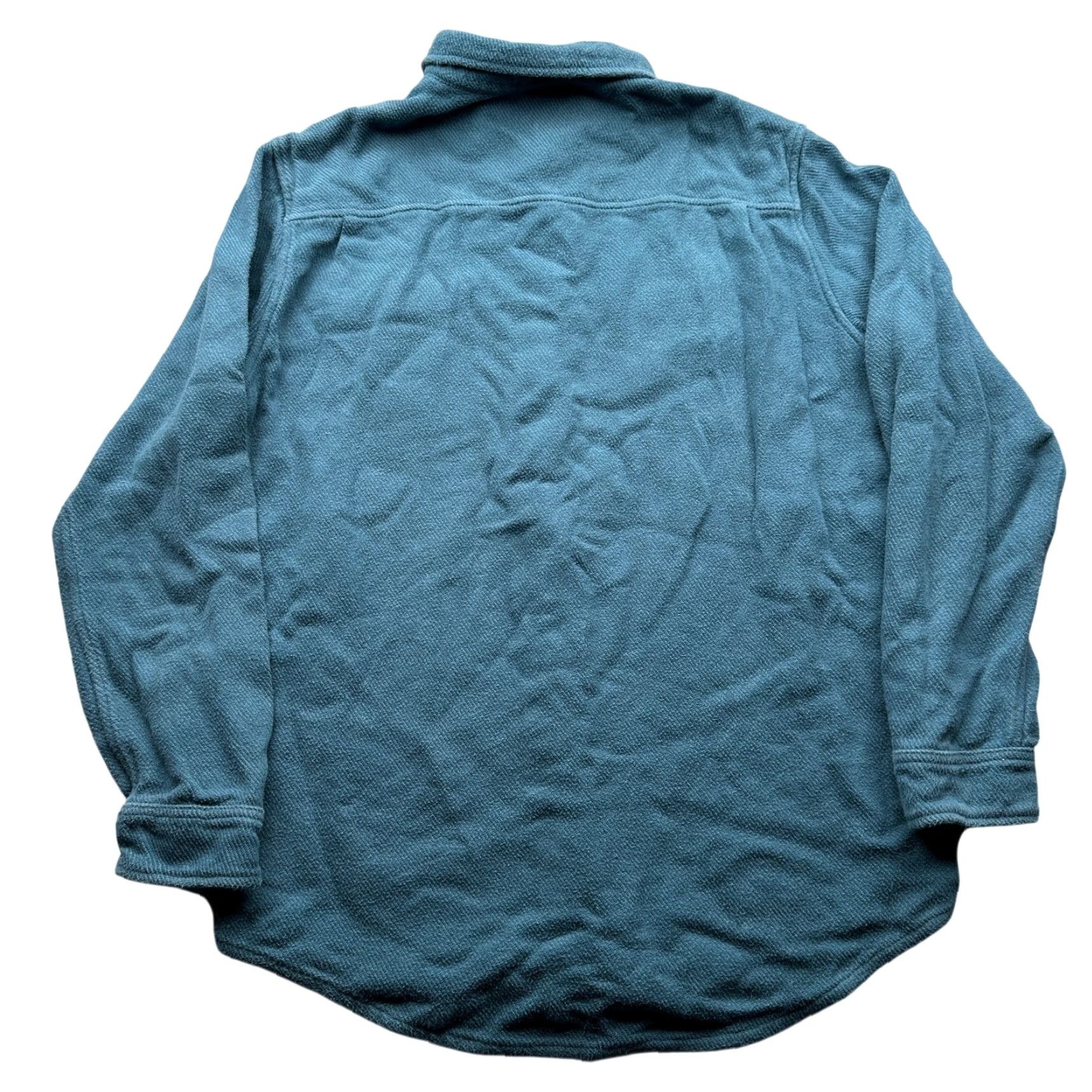 Vintage VINTAGE Fayettechill Local Dave Shacket Powdered Steel Mens Large Flannel Pockets Blue Shirt Size US L / EU 52-54 / 3 - 2 Thumbnail