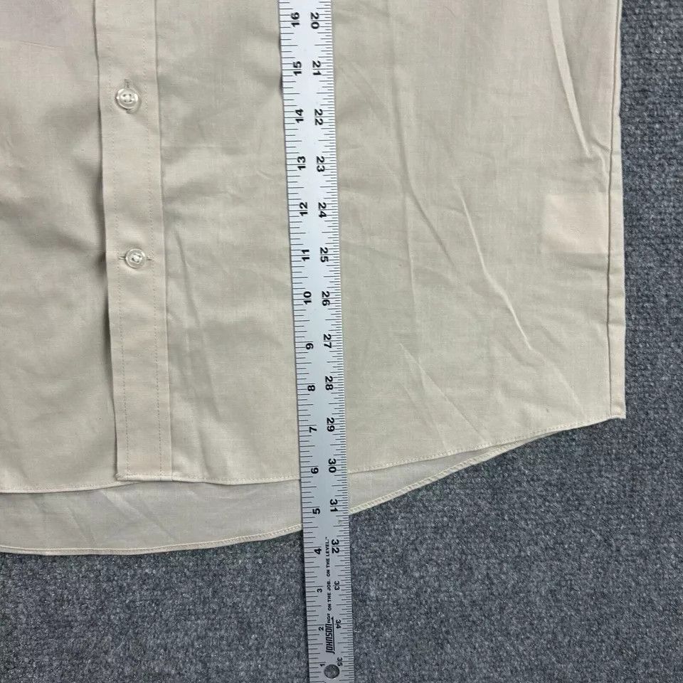Stafford Stafford Shirt Mens 16 Regular Fit Travel Broadcloth Button Size US L / EU 52-54 / 3 - 5 Thumbnail