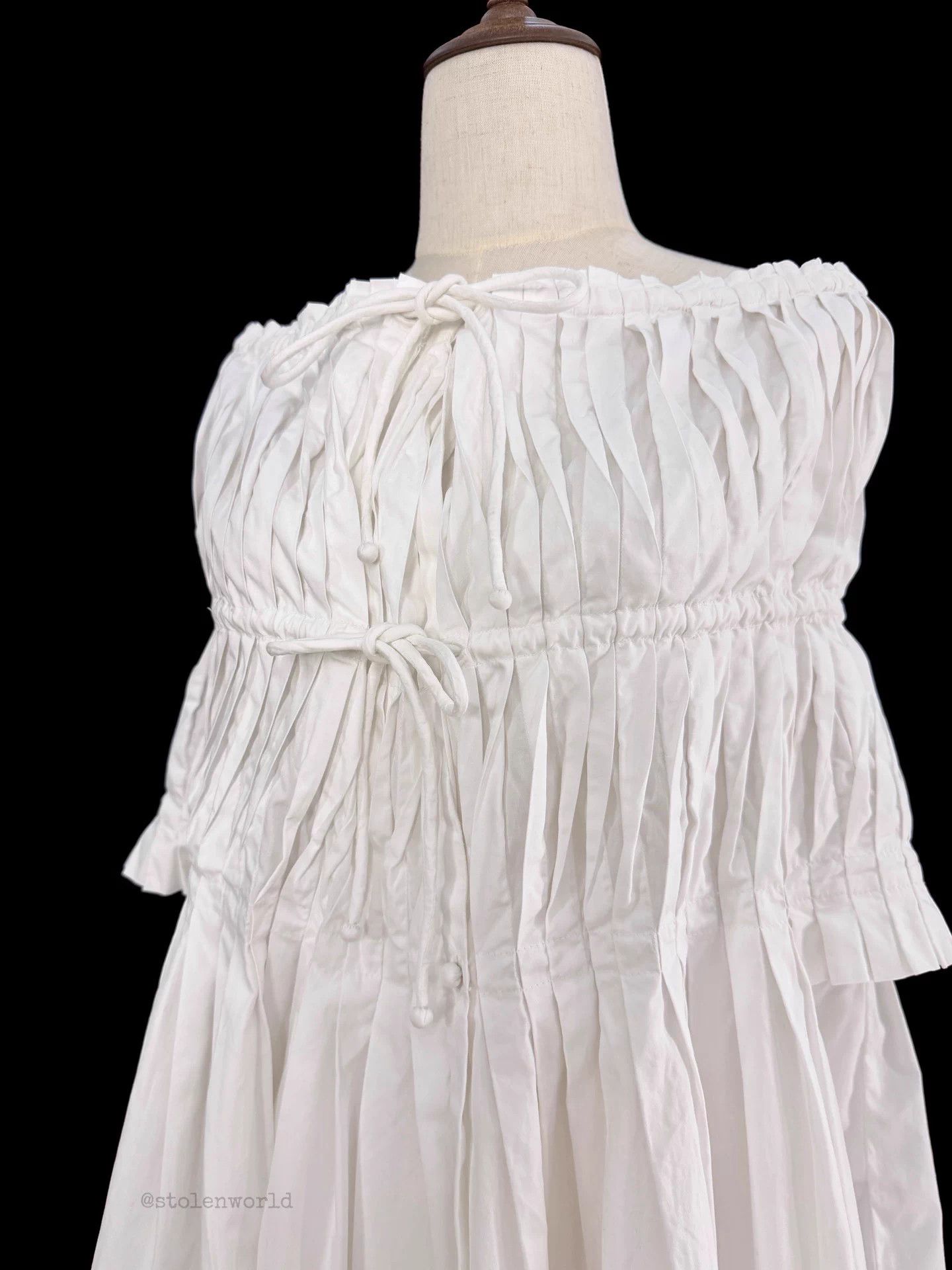 Issey Miyake Issey Miyake HaaT Pleated One-Shoulder Blouse Size 2 Size M / US 6-8 / IT 42-44 - 2 Thumbnail
