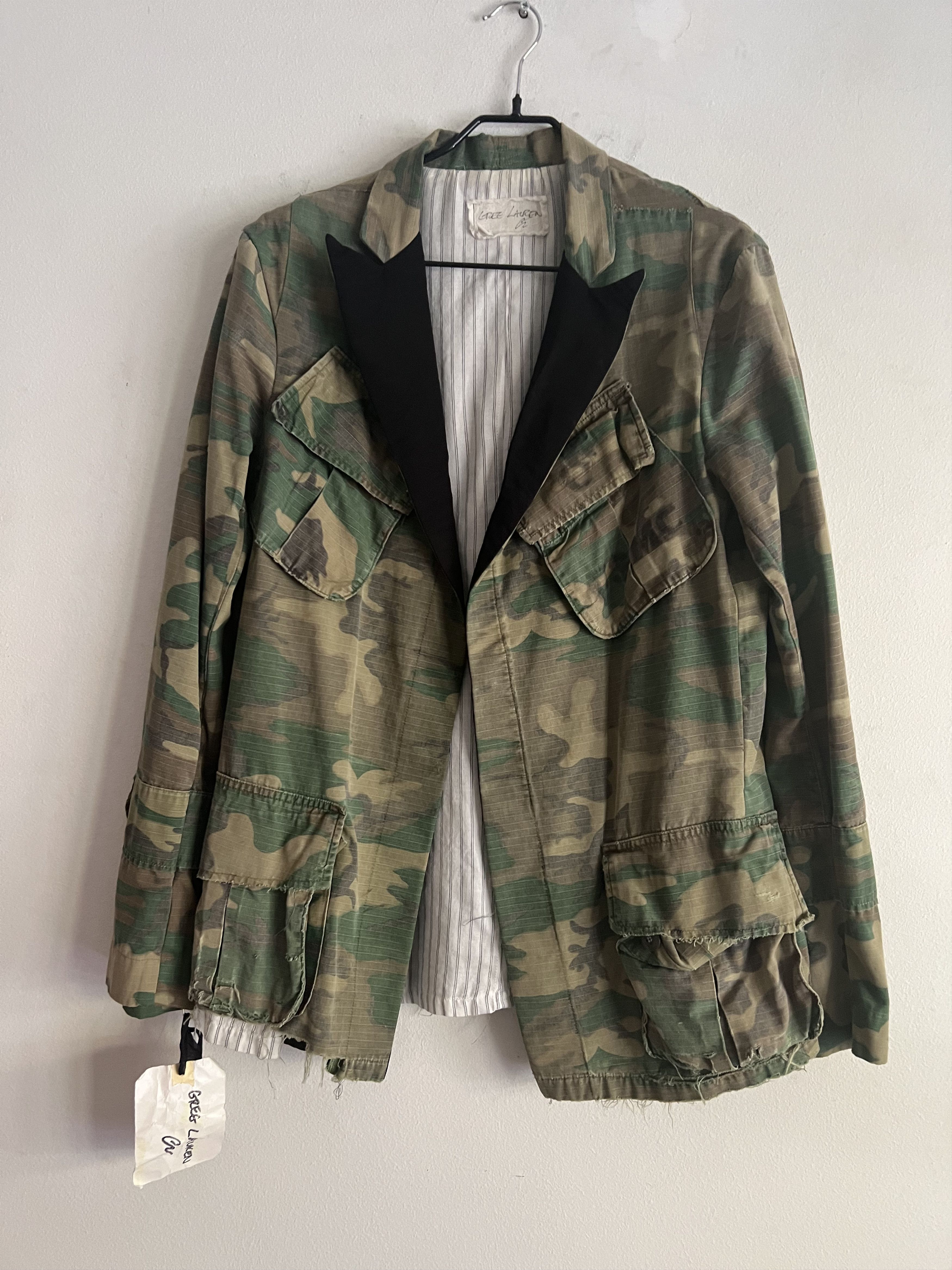 Greg Lauren GL Army Camo Tux Cargo Jacket Size US M / EU 48-50 / 2 - 1 Thumbnail