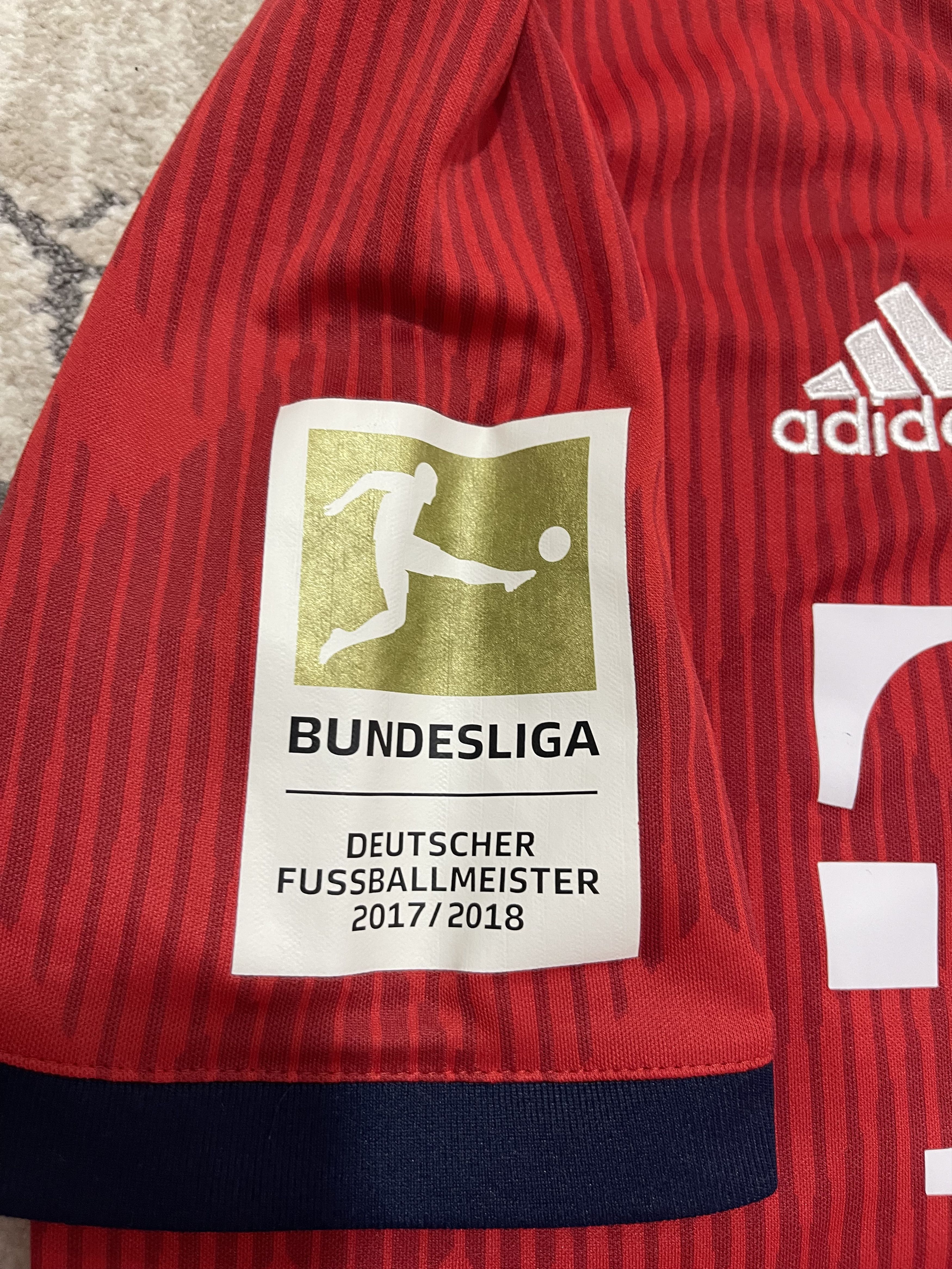 Adidas Adidas Bayern Munich Kids XL 2018/19 Tolisso #24 Red Size US S / EU 44-46 / 1 - 5 Thumbnail