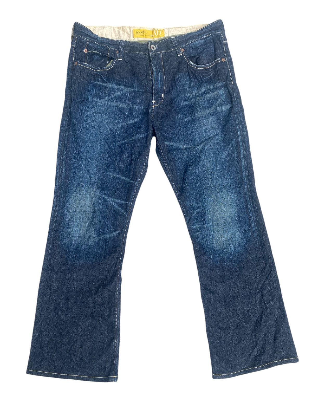 Japanese Brand × Vintage Flare Jeans Back Number Honeycomp Size US 36 / EU 52 - 3 Thumbnail