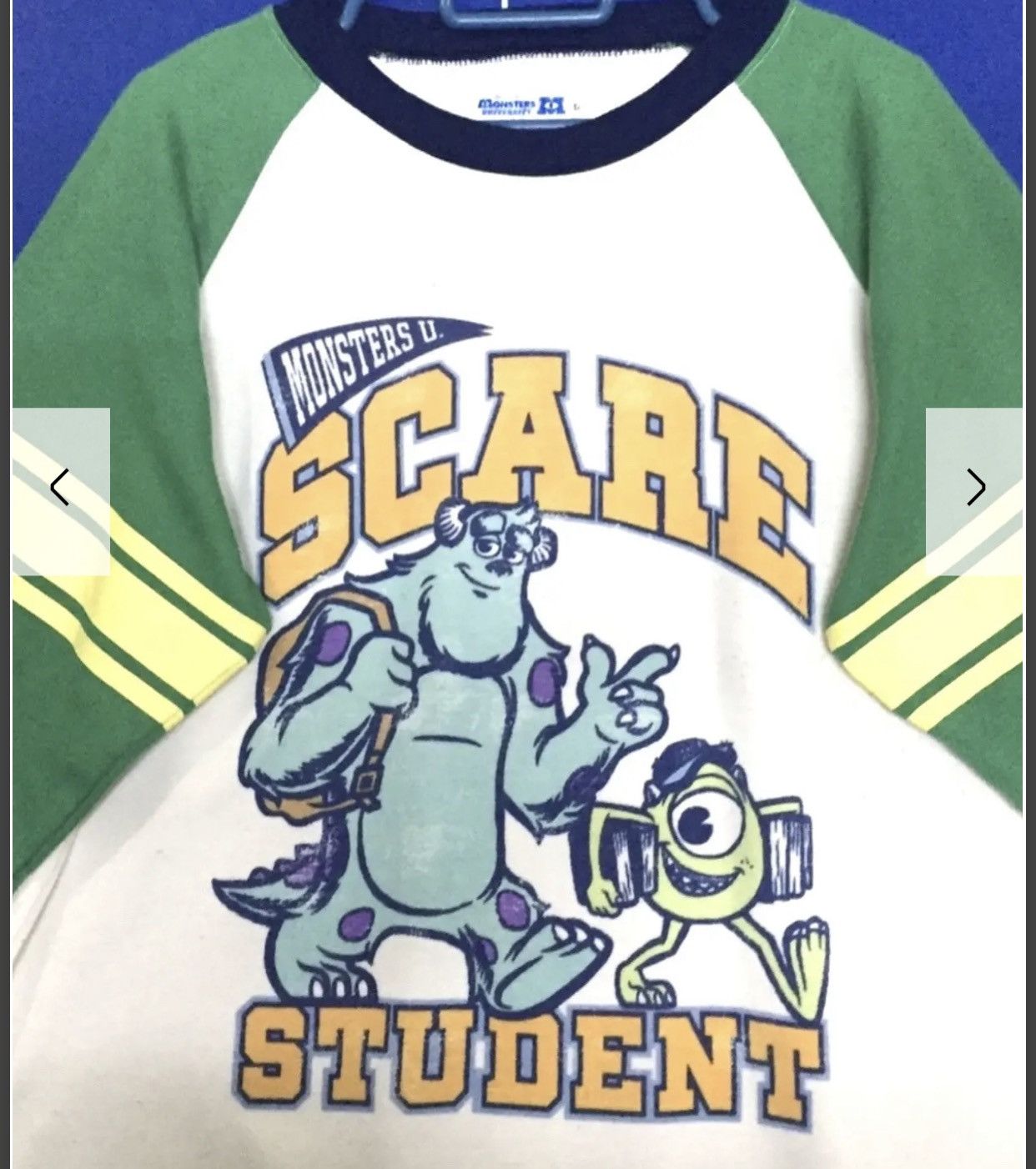Cartoon Network × Disney × Japanese Brand Vintage Disney Monster University BigLogo Sweatshirt Size US M / EU 48-50 / 2 - 3 Thumbnail