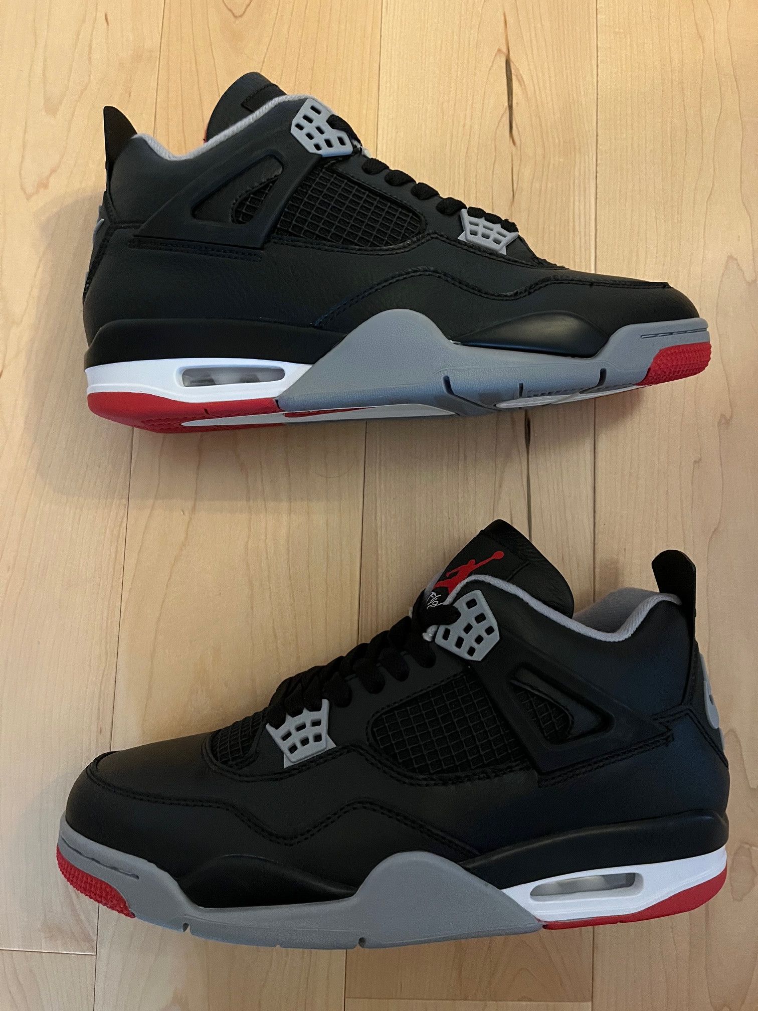 Jordan Brand Nike Jordan 4 Bred Reimagined Size 11 FV5029-006 Size US 11 / EU 44 - 1 Thumbnail