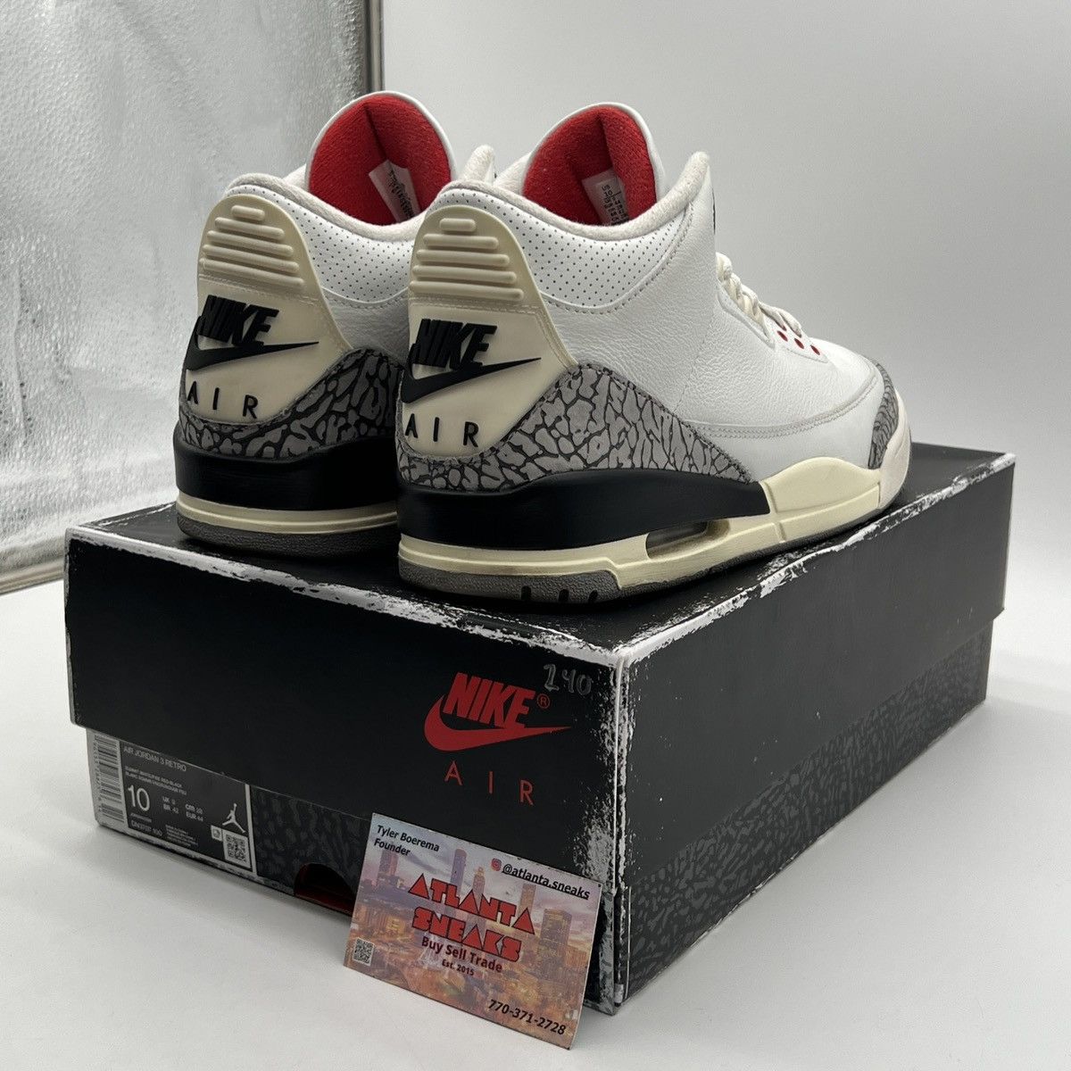 Jordan Brand Air Jordan 3 white cement reimagined Size US 10 / EU 43 - 5 Thumbnail