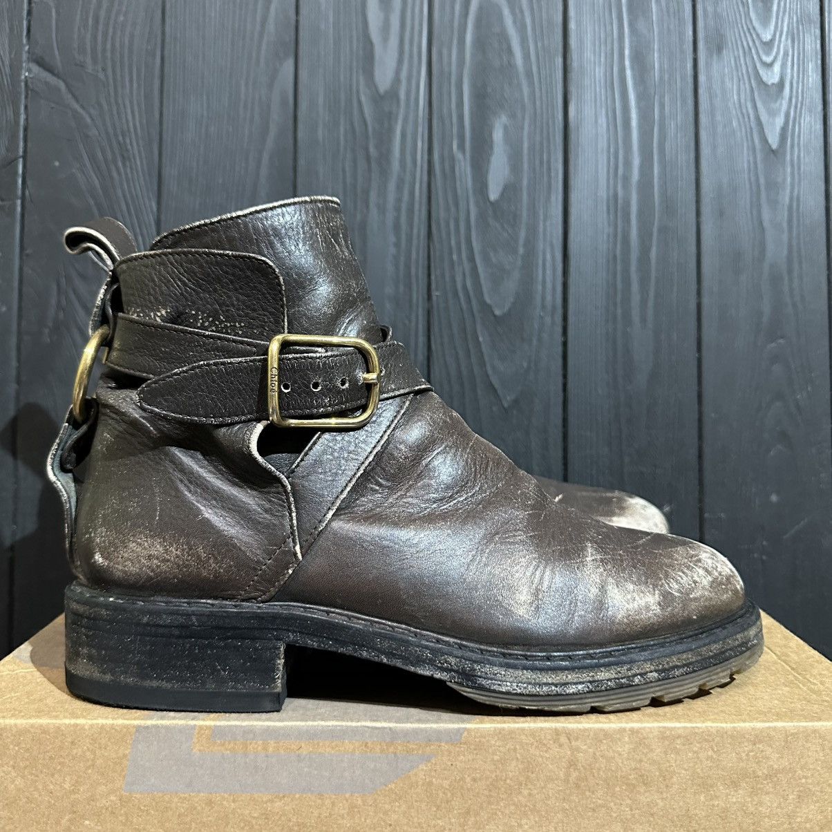 Chloe Chloe Women’s Leather Boots Size 39 Rick Owens Style Size US 9 / IT 39 - 1 Thumbnail