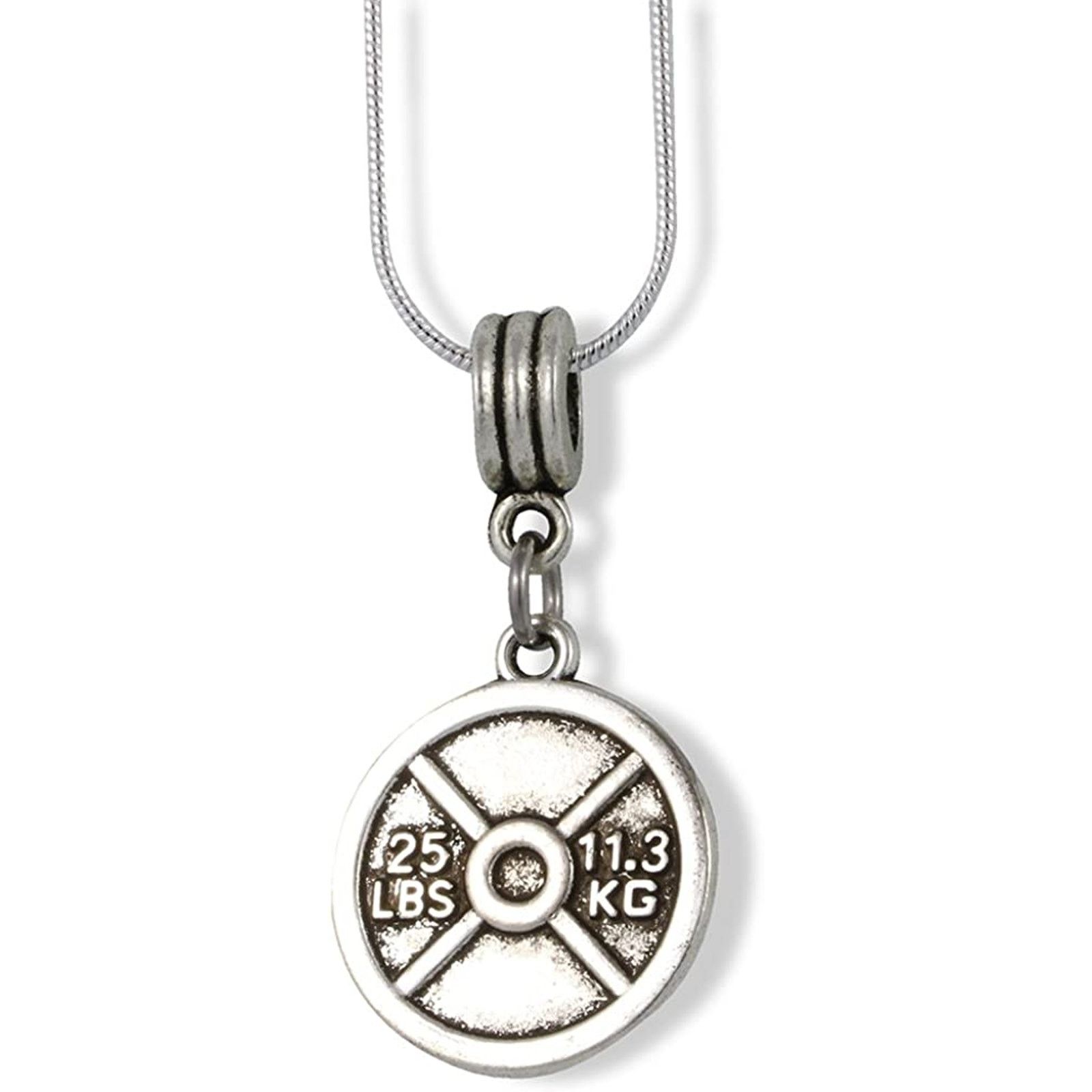 & Other Stories Gym Fitness Weight Lifting Necklace Pendant Jewelry Size ONE SIZE - 1 Thumbnail