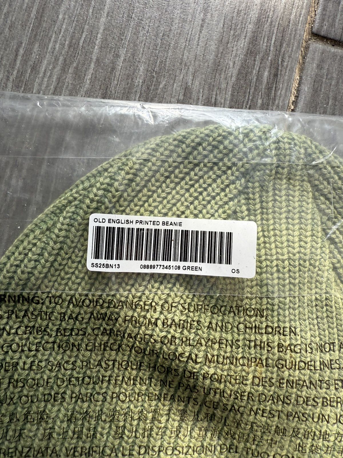 Supreme Supreme Old English Printed Beanie Green Size ONE SIZE - 3 Thumbnail