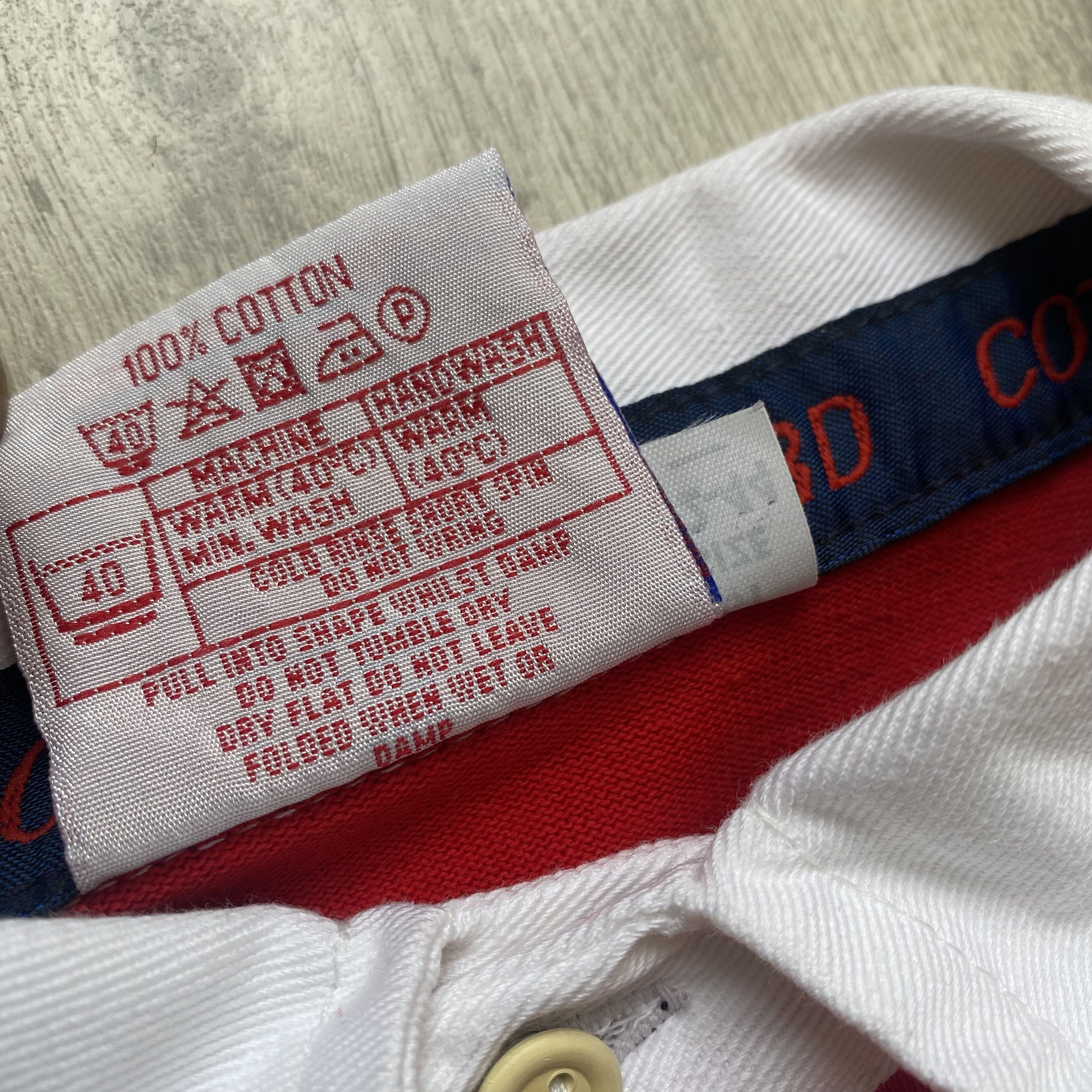 Cotton Traders 🏈USA Rugby Football Union Polo jersey - 1980s World cup Size US L / EU 52-54 / 3 - 7 Thumbnail