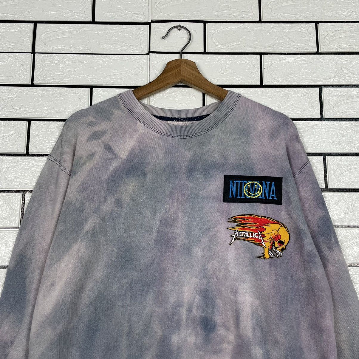 Japanese Brand Nirvana Metalicca Punk Sweatshirt Size US M / EU 48-50 / 2 - 2 Thumbnail