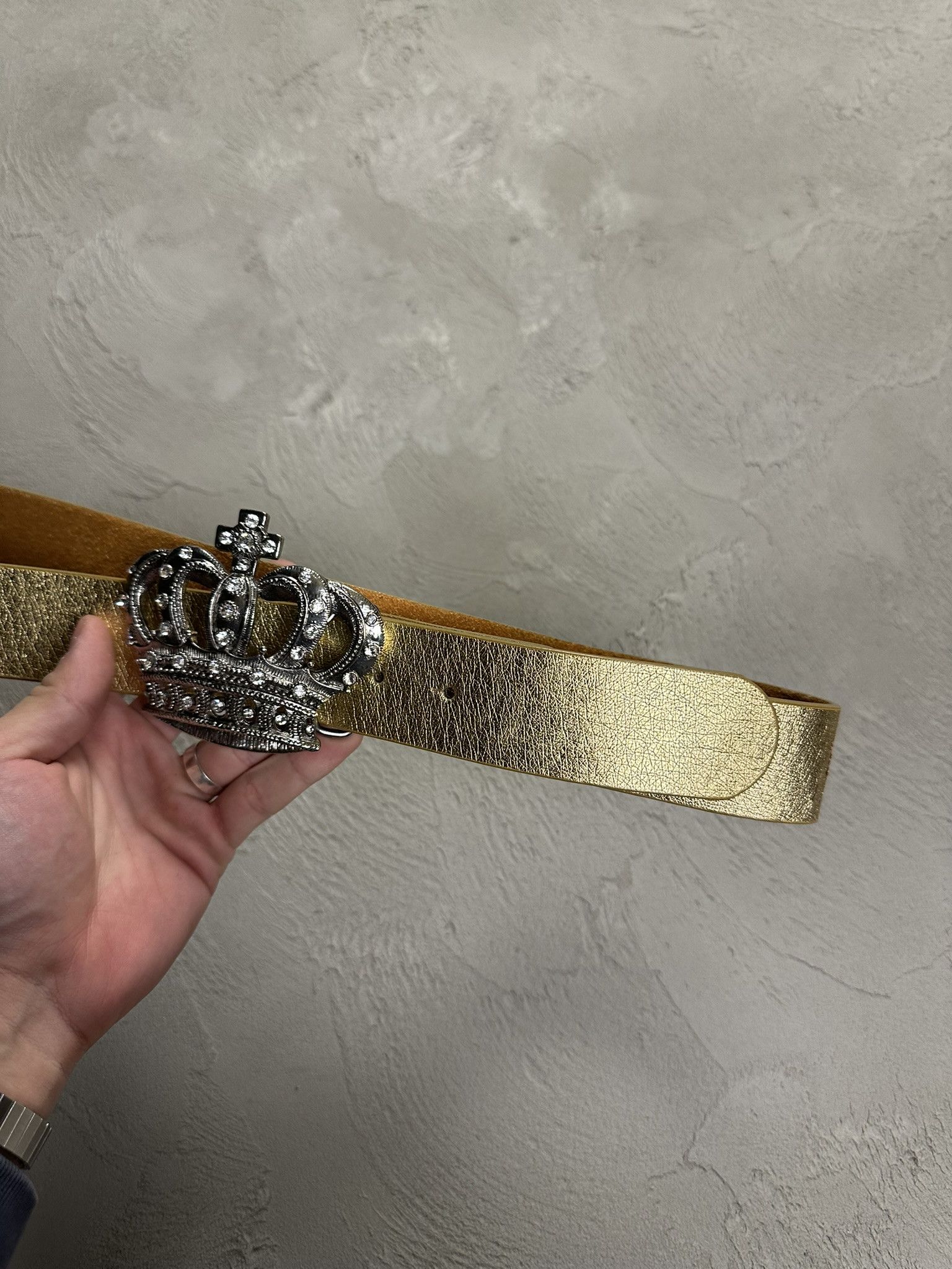 Other Vintage Y2k Crown Buckle Belt 2000s Size ONE SIZE - 3 Thumbnail