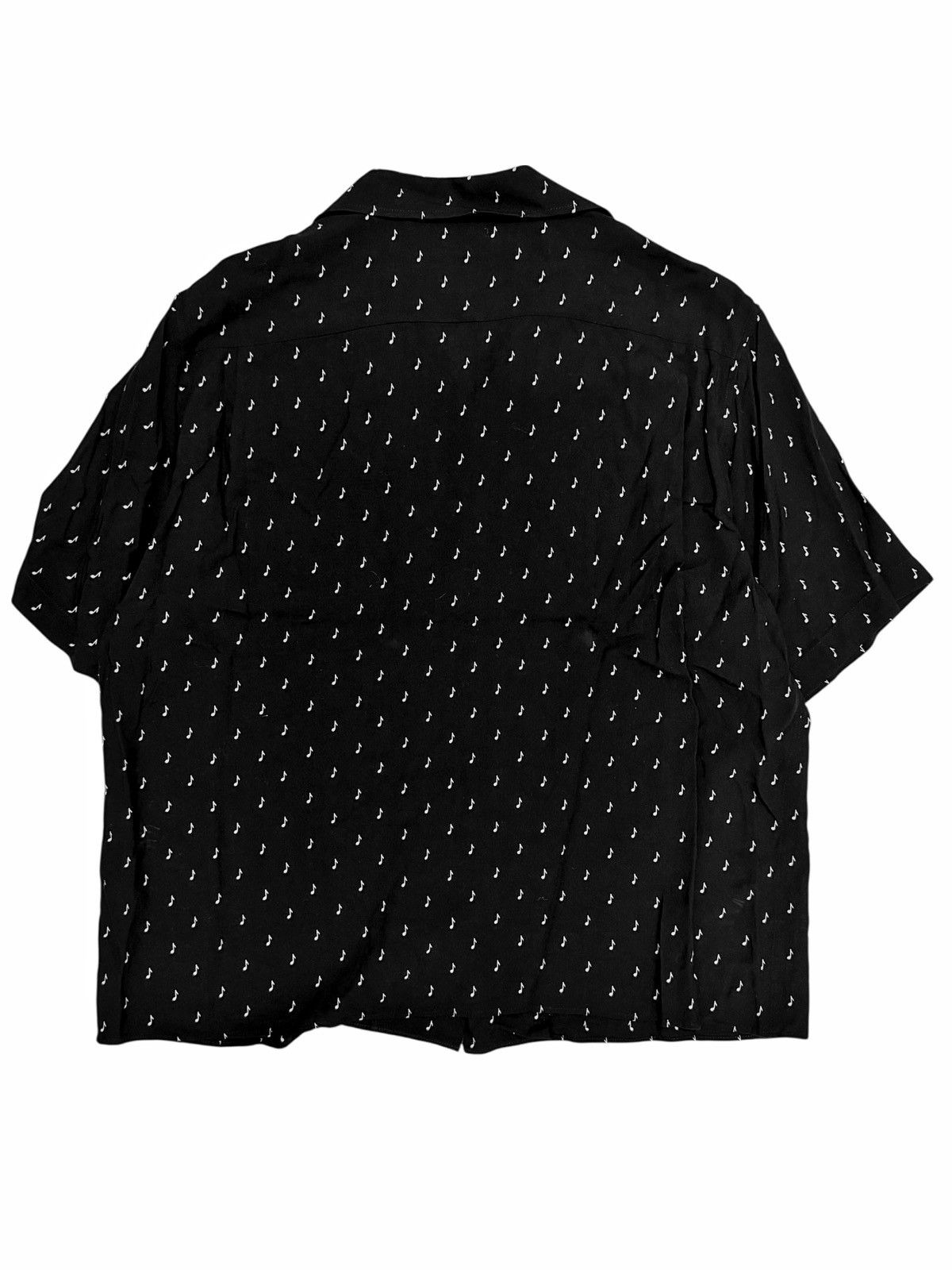 Celine *RARE* Hedi SS19 Music Note Viscose Shirt Size US M / EU 48-50 / 2 - 2 Thumbnail