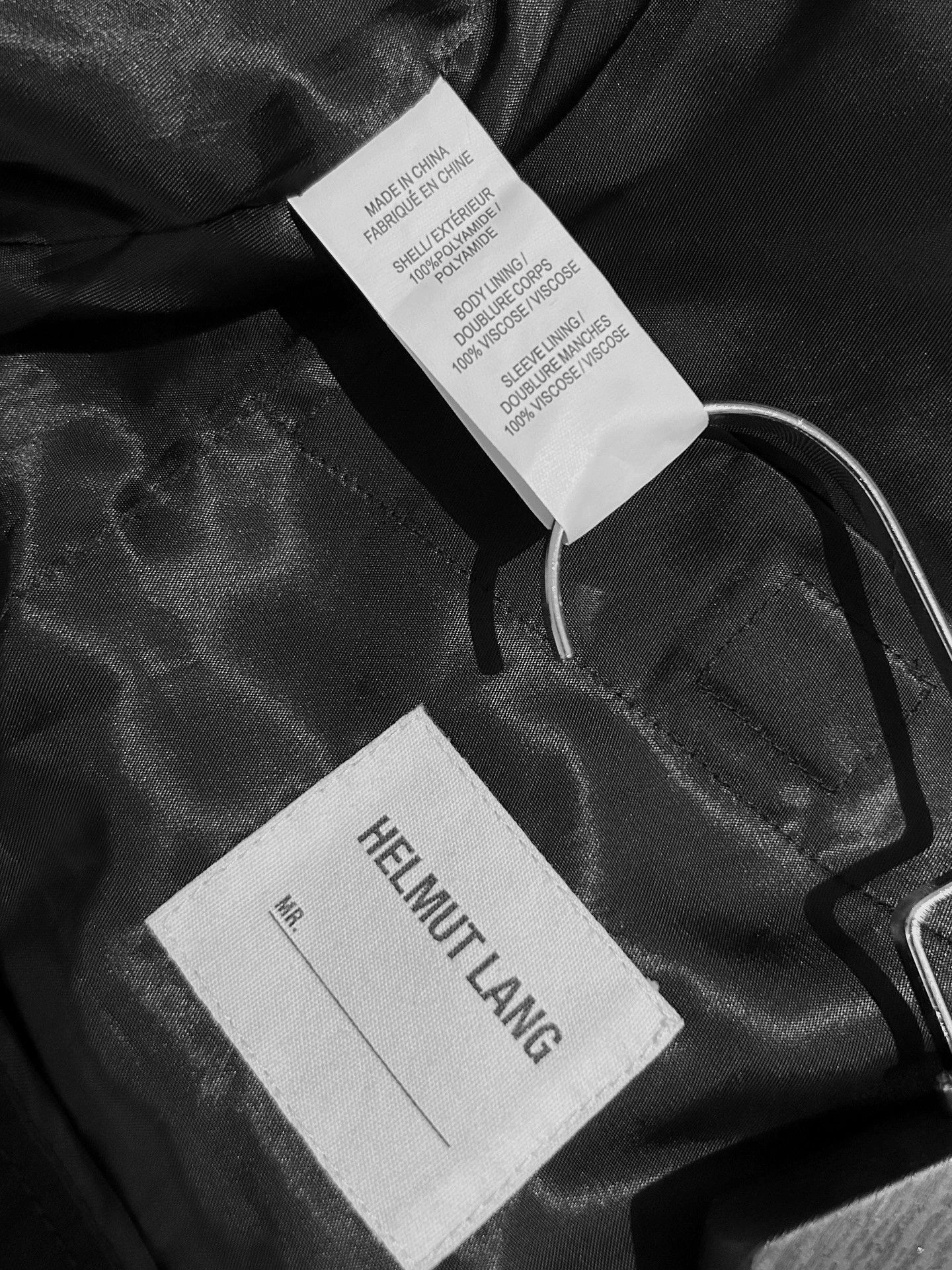 Helmut Lang HELMUT LANG Lock Collar Nylon Jacket Black M Size US M / EU 48-50 / 2 - 5 Thumbnail