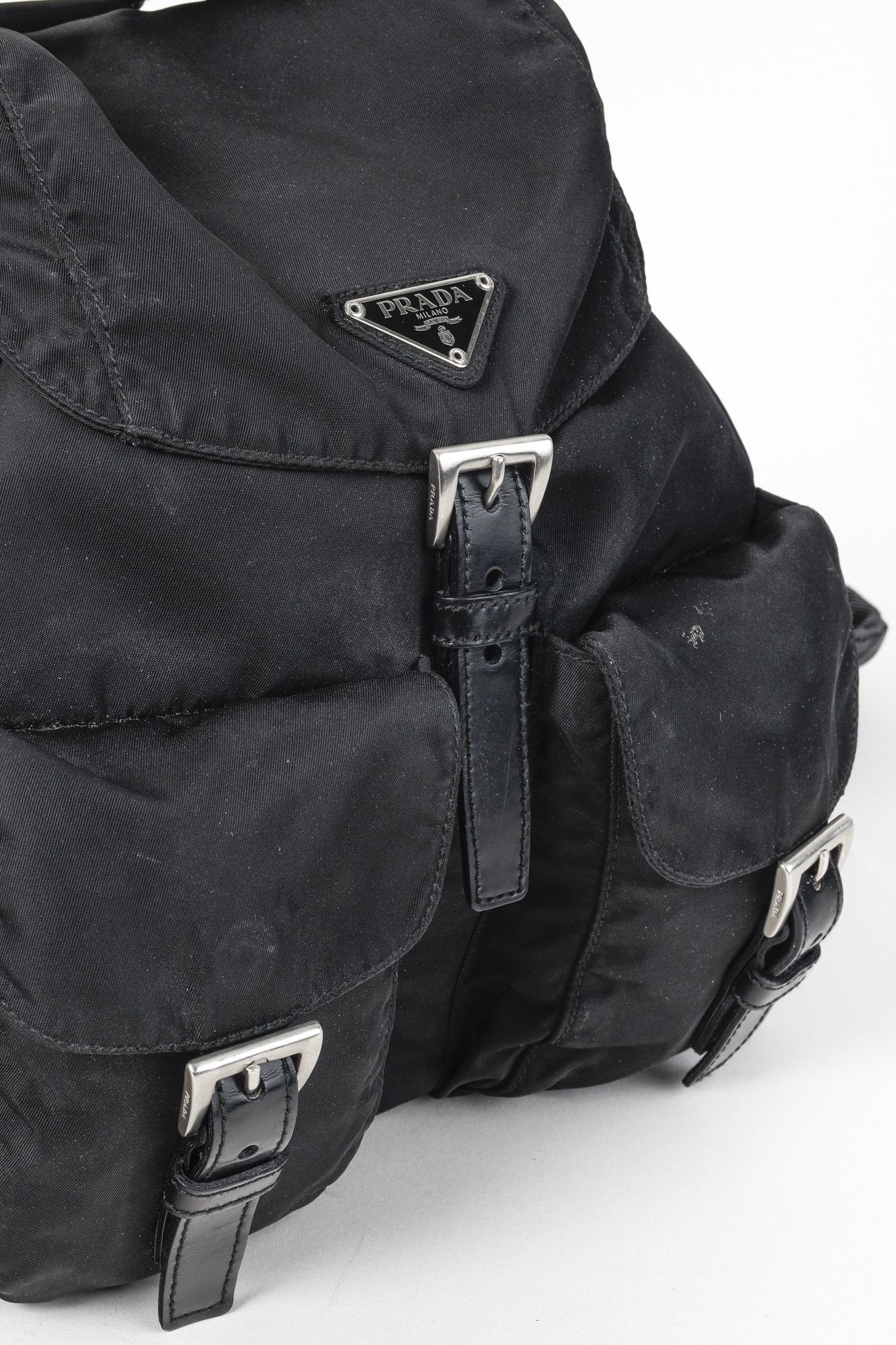 Prada Prada Saffiano-Trimmed Tessuto Backpack Size ONE SIZE - 10 Thumbnail