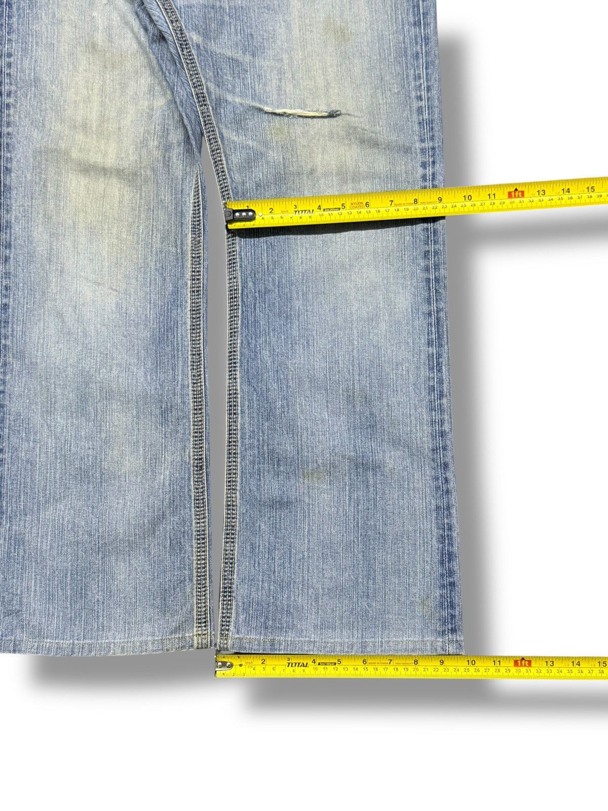 Edwin Vintage Edwin 401 XVS Y2K Buckle Back Vintage Wash Denim W36 Size US 36 / EU 52 - 17 Thumbnail