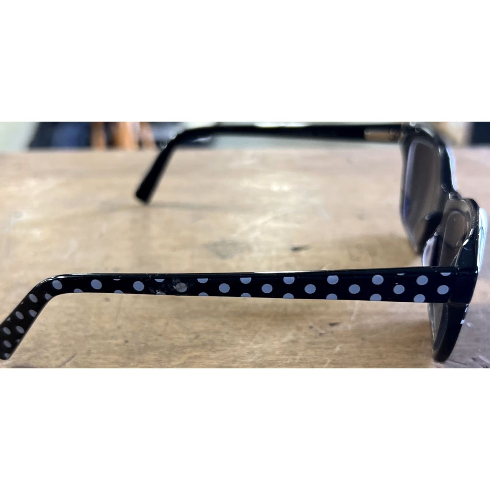 Vintage Jonathan Cate Sunglasses Frames Cat Eye Tutti Fruitti Polka 54 17-135 Black White Polka Dot Womens Retro Italy Frames Only Size ONE SIZE - 2 Thumbnail
