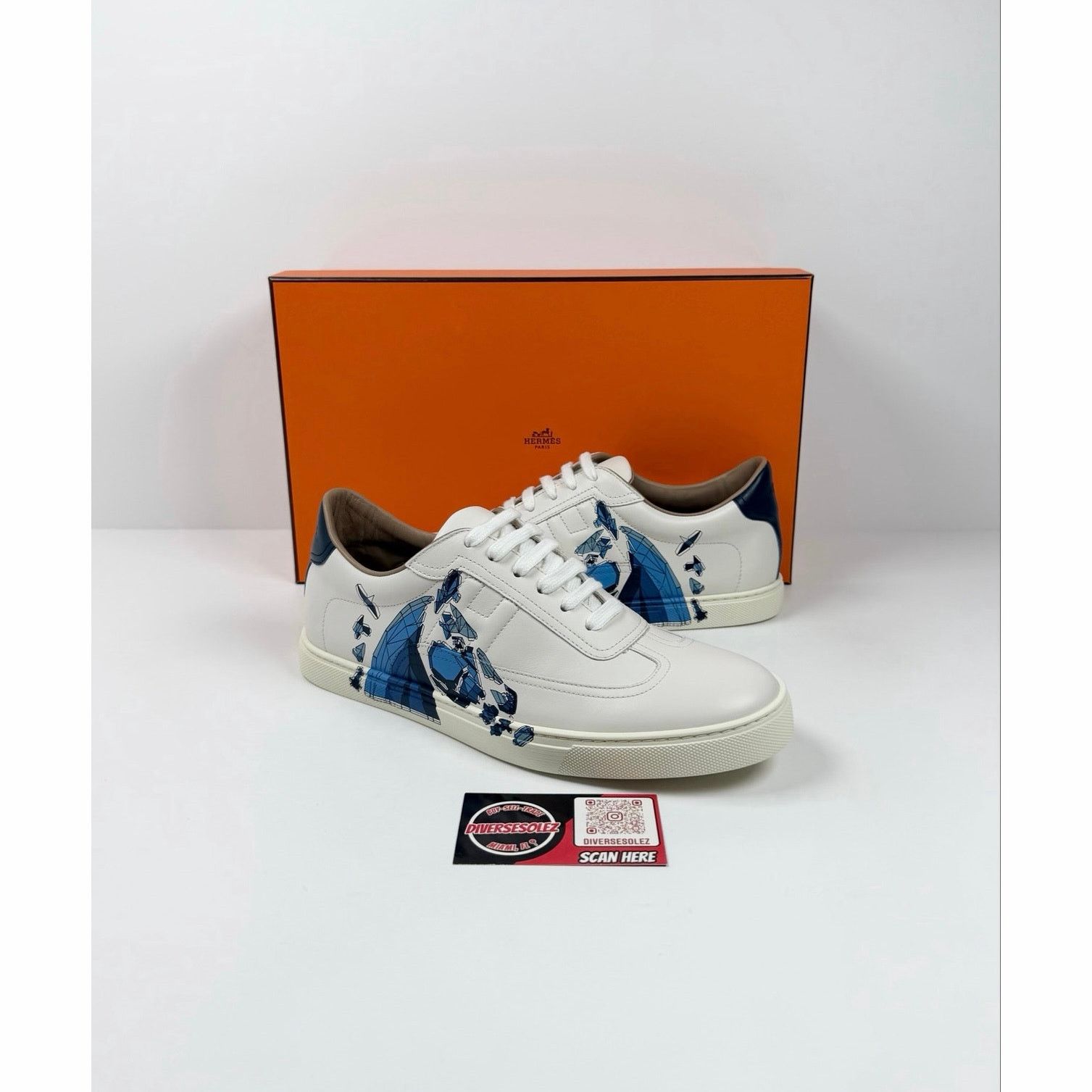 Hermes Size 8.5 - Hermes Quicker Leather Sneakers NEW Size US 8.5 / EU 41-42 - 1 Thumbnail