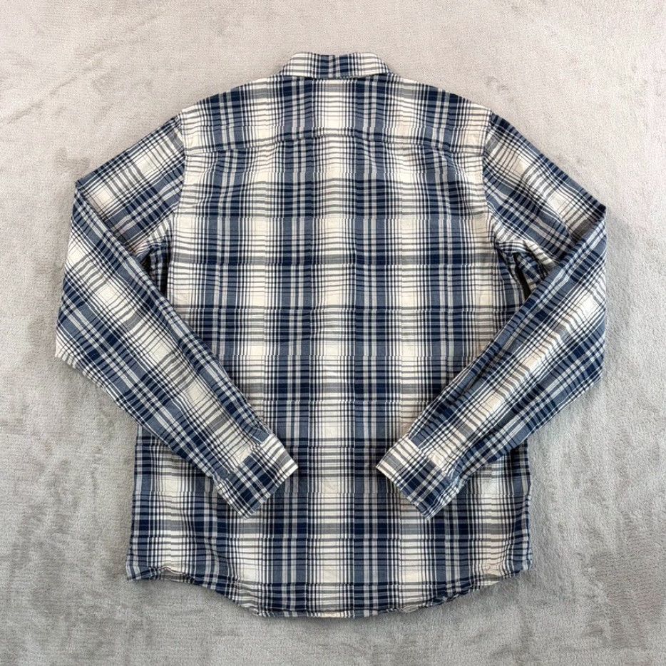 Vintage APC Rue Madame Paris Shirt Mens Medium Blue Plaid Long Sleeve Button-Up Collar Pockets Back Designer Preppy Size US M / EU 48-50 / 2 - 3 Thumbnail
