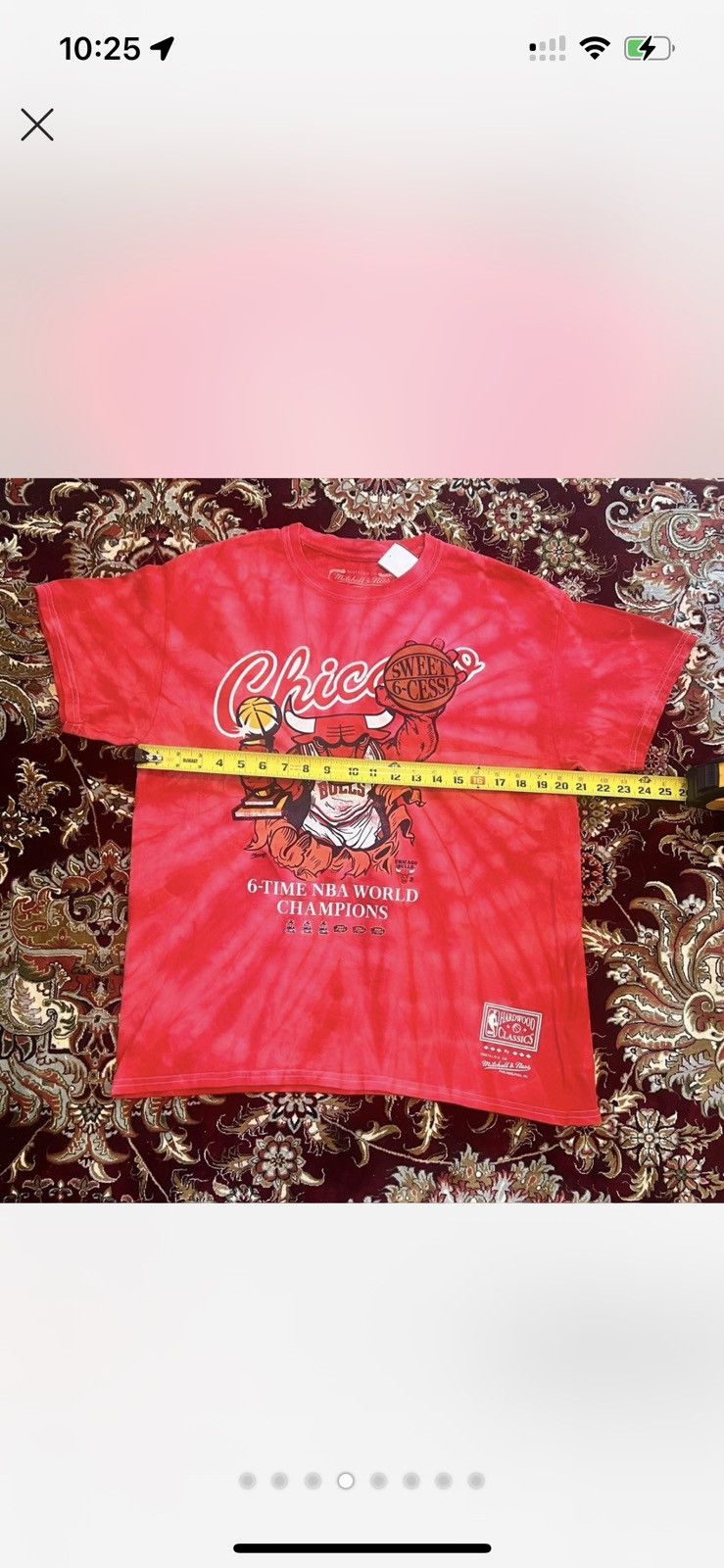 Mitchell & Ness Chicago Bulls NBA World Champions Men’s Size Large T-Shirt Size US L / EU 52-54 / 3 - 4 Thumbnail