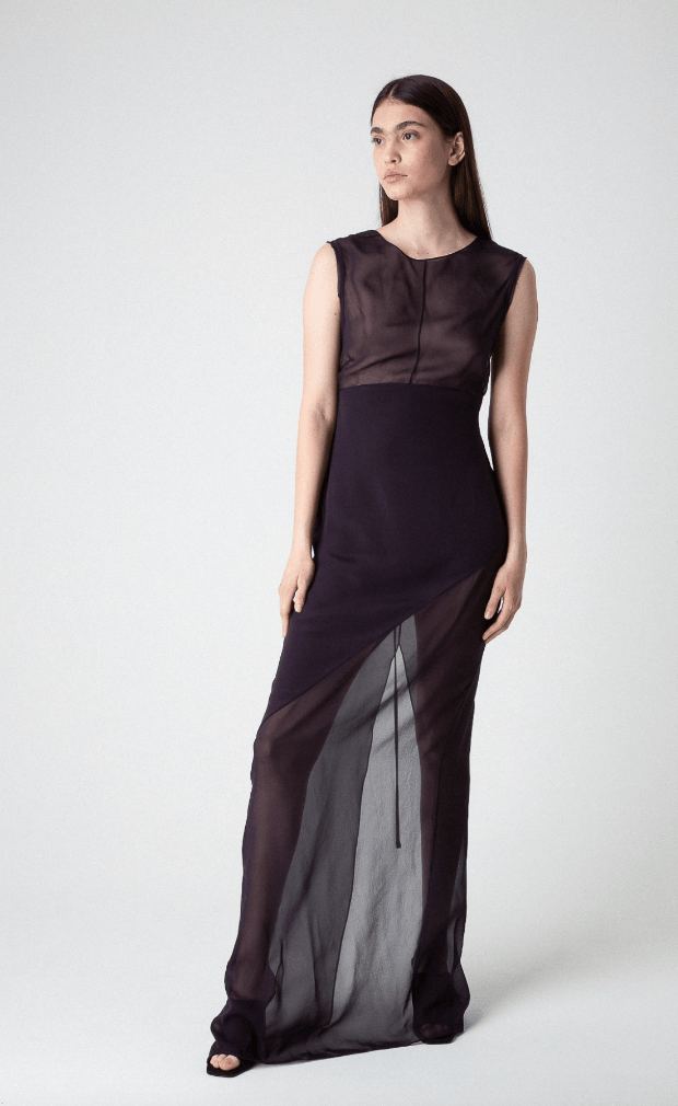 Peter Do $1550 Peter Do Combo Open Back Gown Size XS / US 0-2 / IT 36-38 - 1 Thumbnail