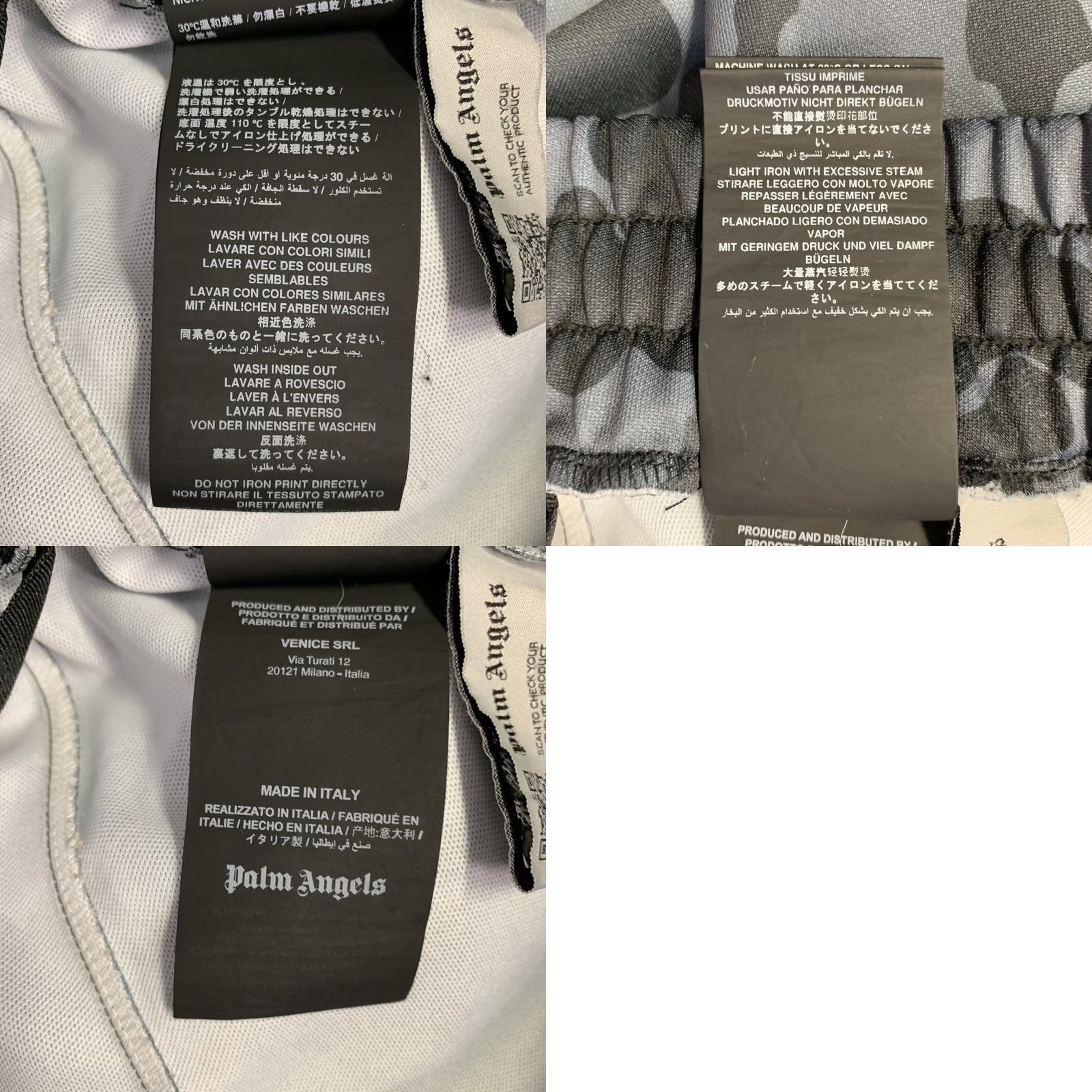 Palm Angels PALM ANGELS Drawstring Casual Pants Size XL Navy Black Camouflage Polyester Size US 36 / EU 52 - 8 Thumbnail