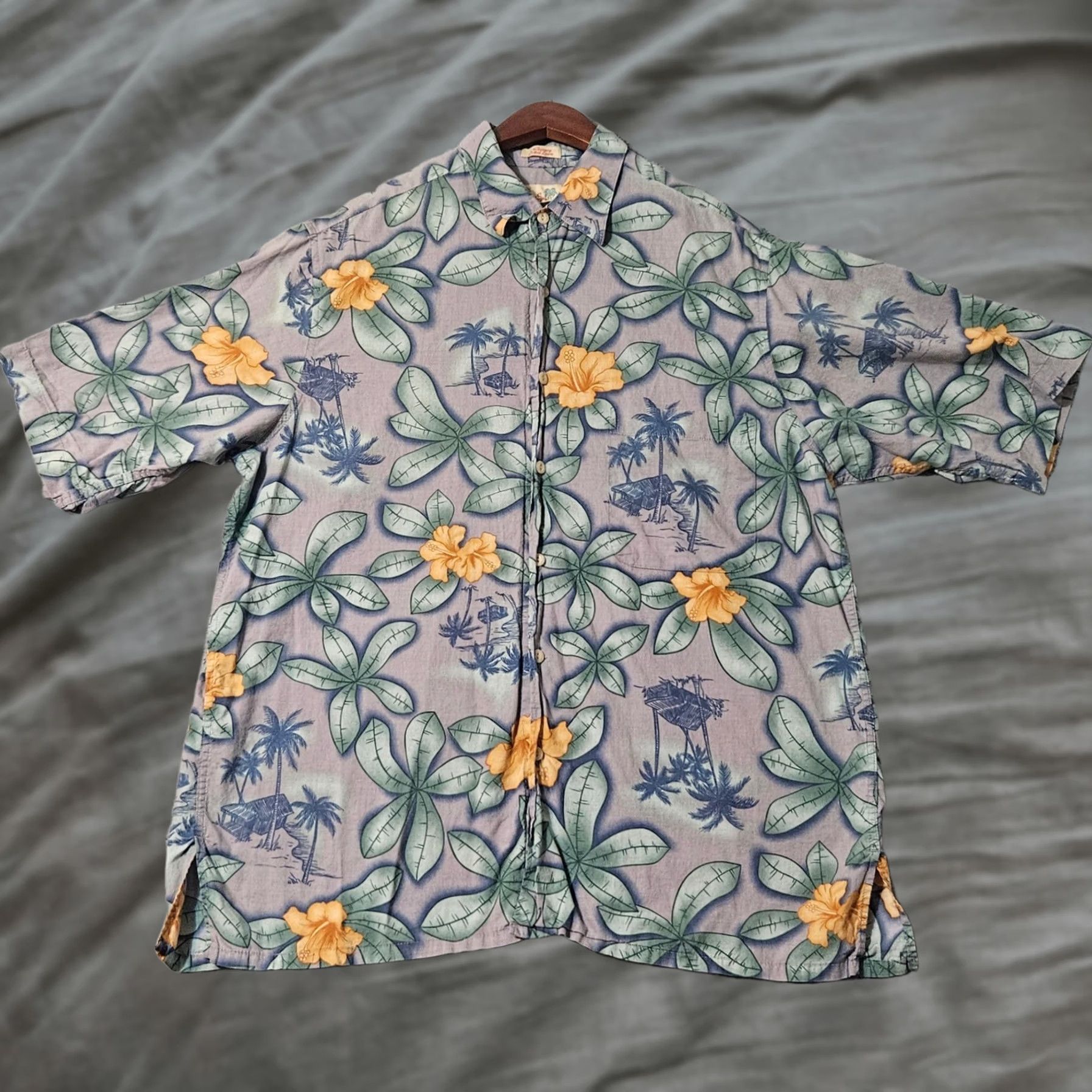 Reyn Spooner VINTAGE Reyn Spooner Shirt Mens M Aloha Hawaiian Floral Regency Cotton Lawn Blue Size US M / EU 48-50 / 2 - 1 Thumbnail