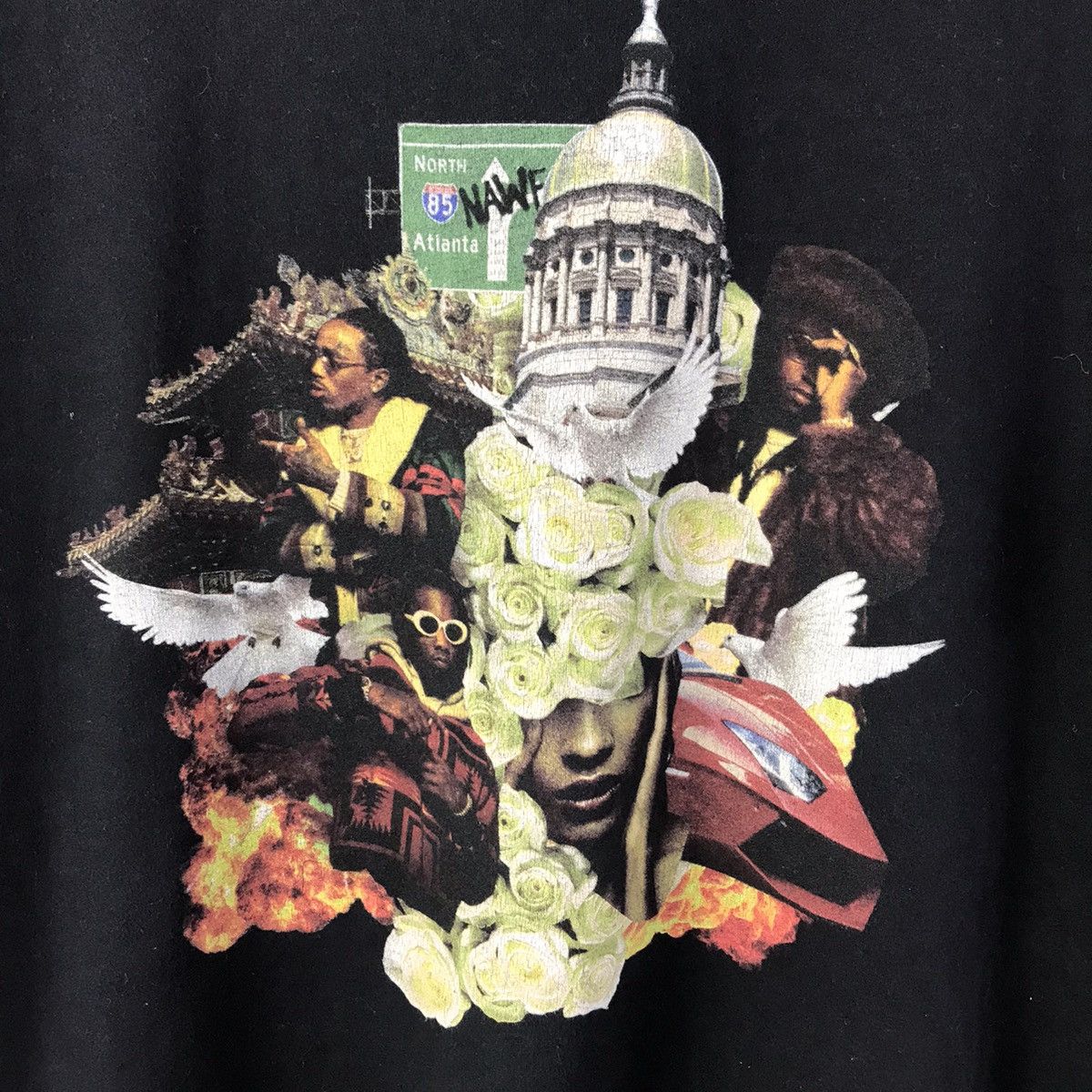 Migos Vintage Migos Young Rich Nation T-Shirt Size US L / EU 52-54 / 3 - 4 Thumbnail