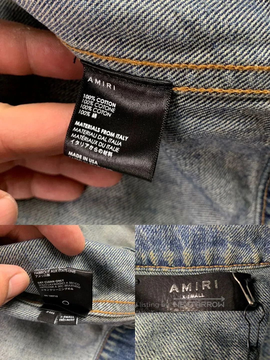Amiri amiri vintage denim jacket with tags. Size US M / EU 48-50 / 2 - 6 Thumbnail