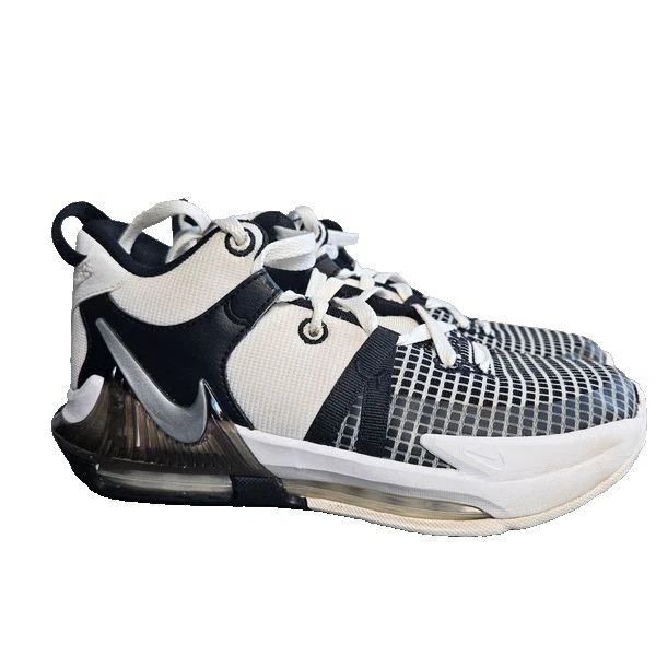 Nike Nike LeBron Witness 7 GS 'White Black' DQ8650-100 5.5Y Size US 5.5 / EU 38 - 5 Thumbnail
