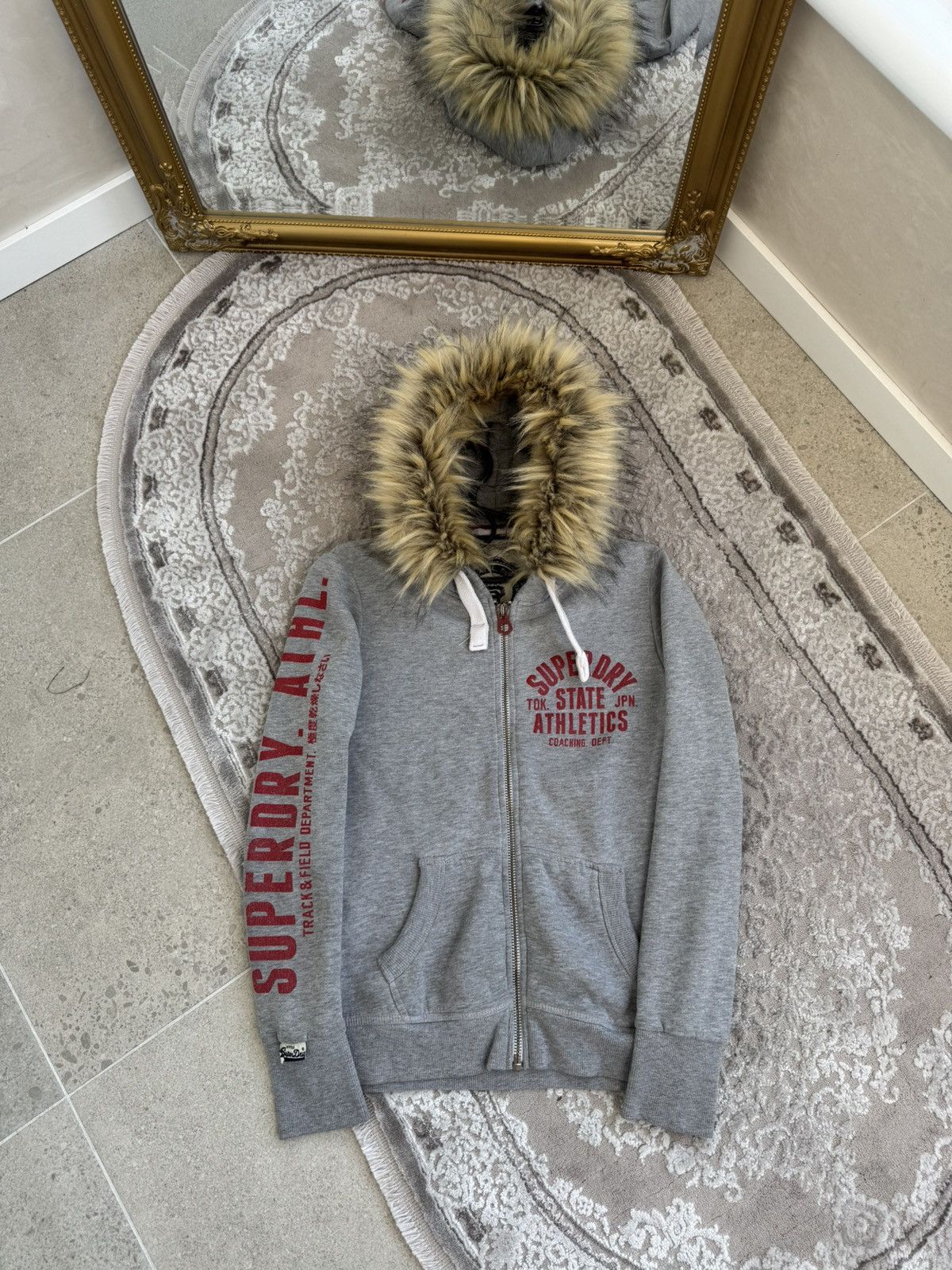 Superdry Vtg Y2K If6was9 LGB Goa Vibe Superdry Japan fur zip Hood Size S / US 4 / IT 40 - 7 Thumbnail