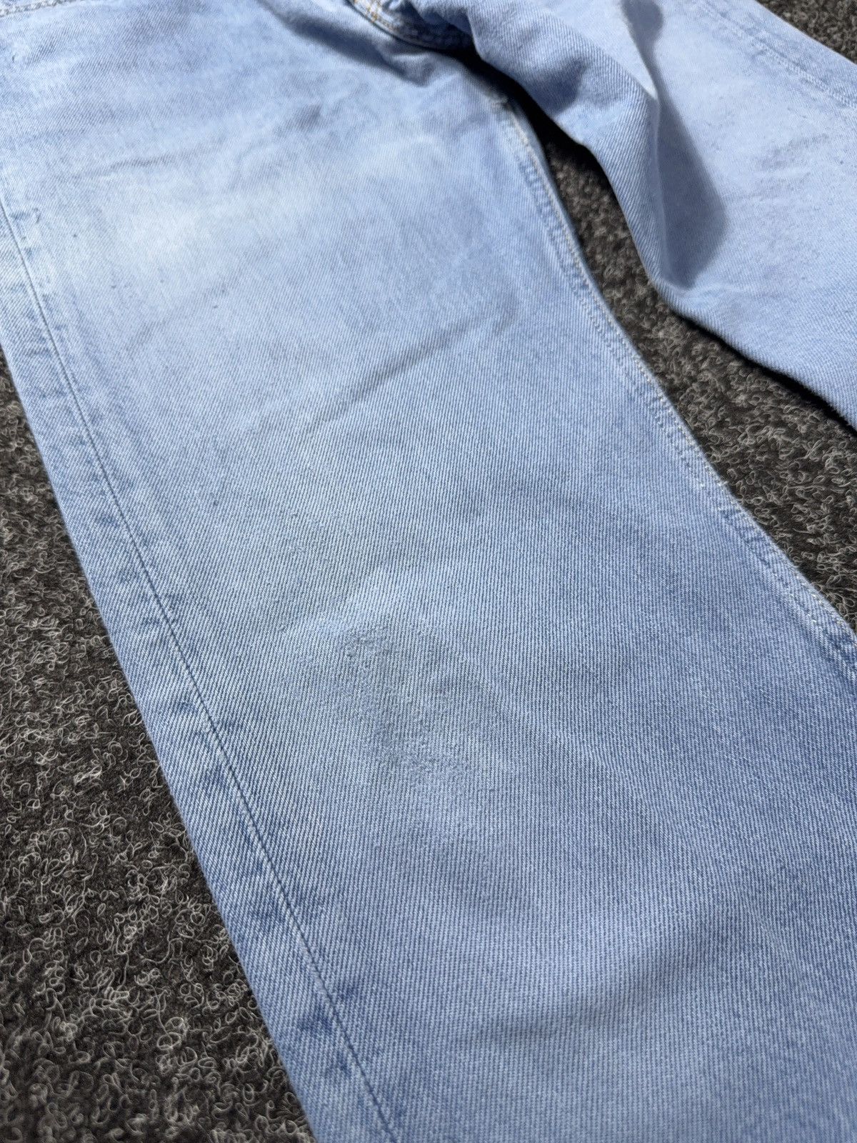 Levi's Vintage Clothing 90s Levi’s 501 USA Distressed Light Wash Straight Leg Jeans Size US 30 / EU 46 - 4 Thumbnail