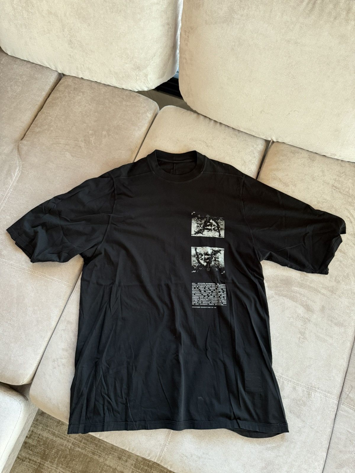 Rick Owens RICK OWENS DRKSHDW Horse patch T-shirt | Grailed