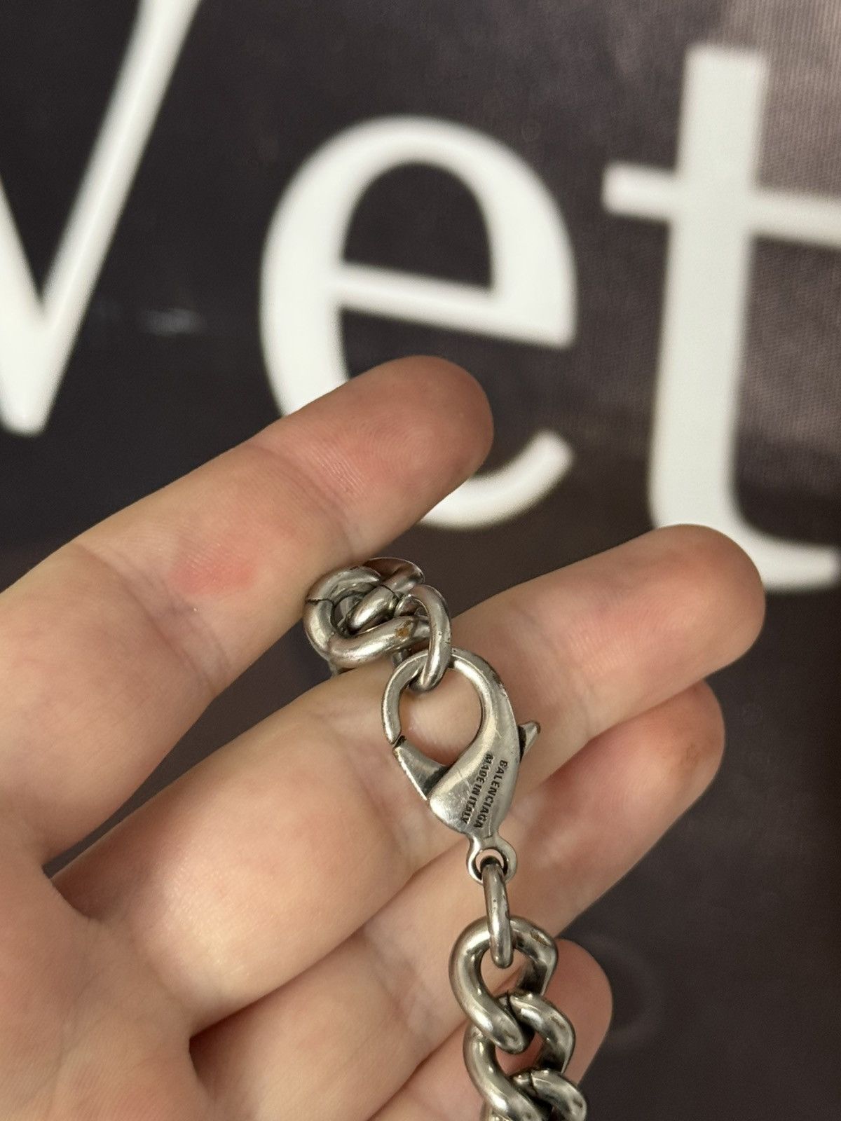 Balenciaga ✅ Balenciaga Silver Double B Bracelet BB Size ONE SIZE - 7 Thumbnail