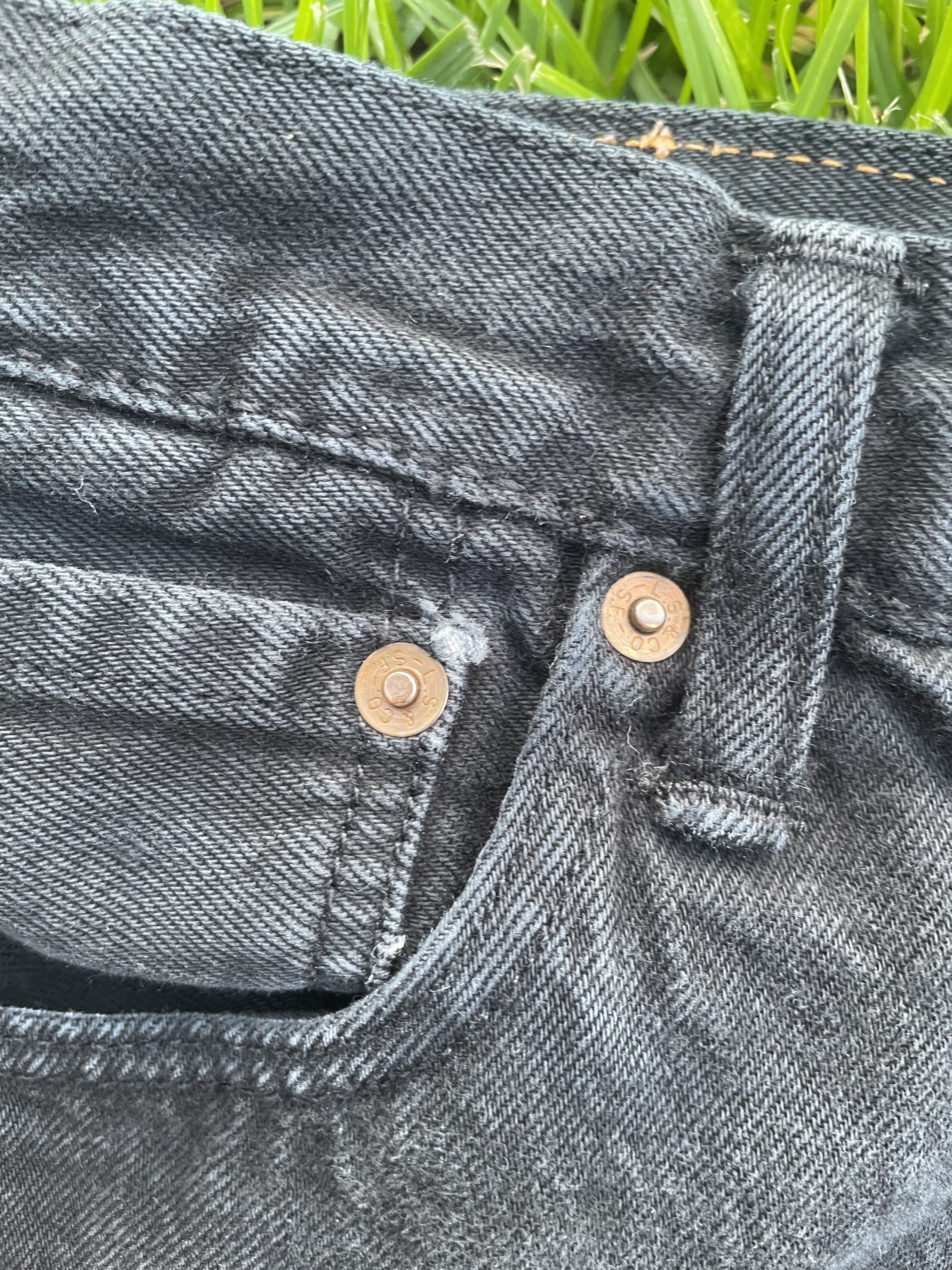 Levi's Vintage Clothing Levi's 501 Black Denim Size US 32 / EU 48 - 6 Thumbnail