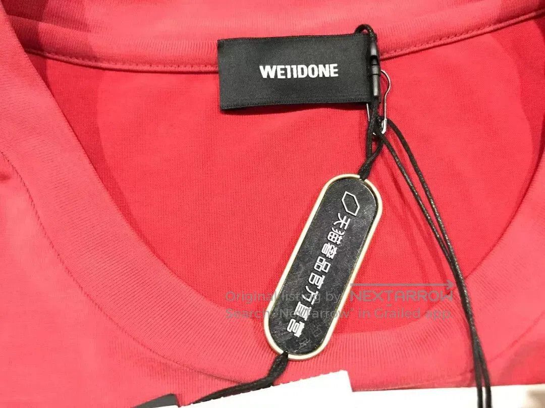 WE11DONE we11done watermelon red short sleeve t-shirt. Size XXS / US 00 / IT 34 - 3 Thumbnail