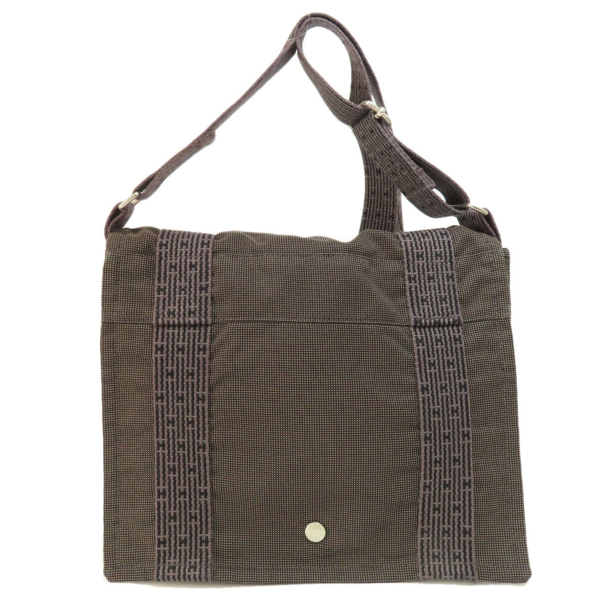 image of Hermes Air Line Bassas Pm Shoulder Bag Canvas Women's Hermes in Grey