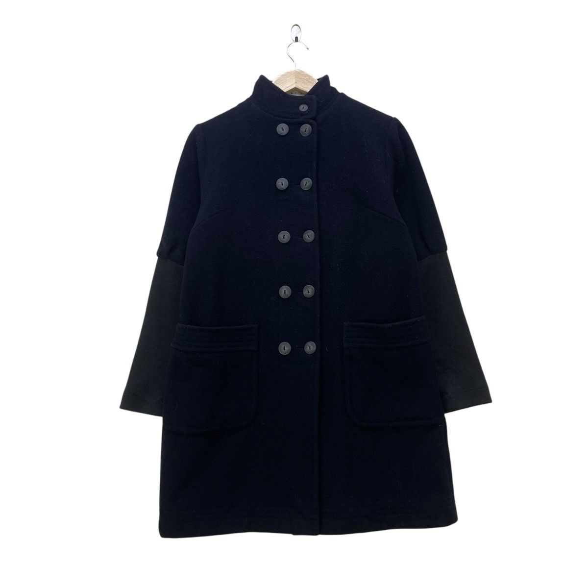 Japanese Brand 🔥 Nadell Double Side Button Stand Up Collar Wool Jacket Size M / US 6-8 / IT 42-44 - 1 Thumbnail
