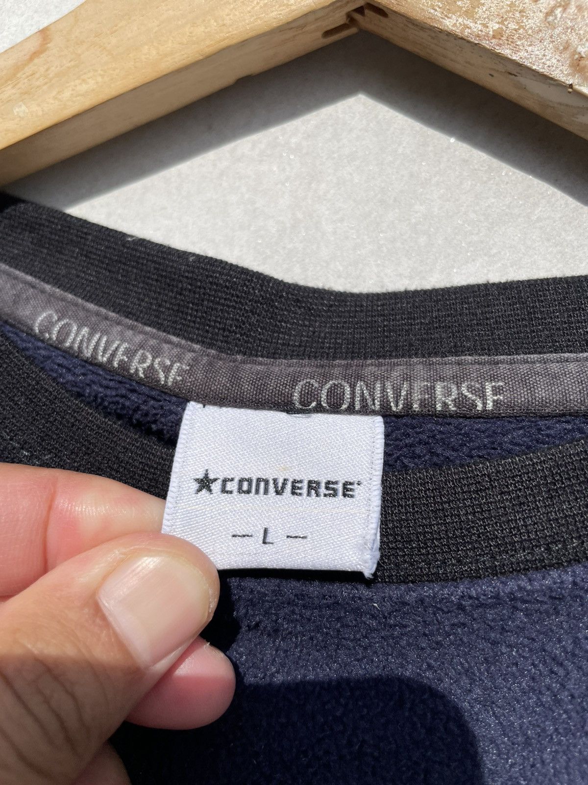 Converse 🔥Accept Binding Offer🔥 Converse Multicolor Fleece Sweatshirt Size US L / EU 52-54 / 3 - 5 Thumbnail