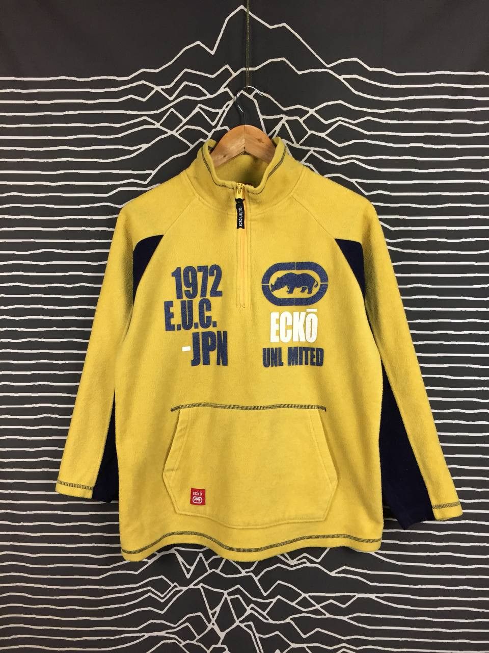 Ecko Unltd. Vtg Ecko Unltd. Rhinoceros Logo Fleece Pullover Jacket Size US M / EU 48-50 / 2 - 2 Thumbnail