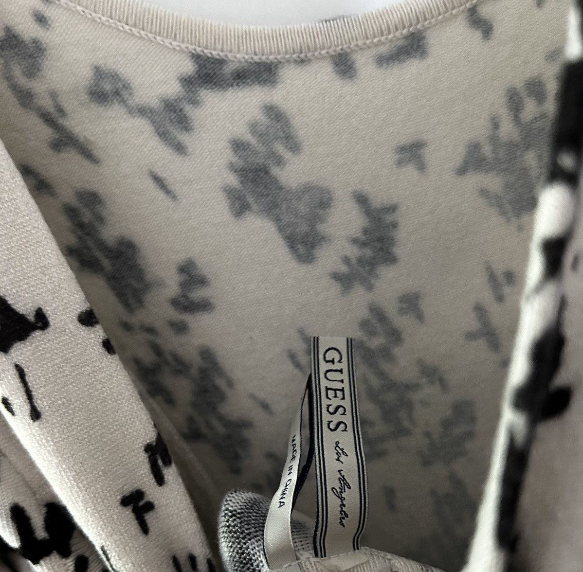 Guess GUESS black and white pattern long sleeve dress Size L / US 10 / IT 46 - 5 Thumbnail