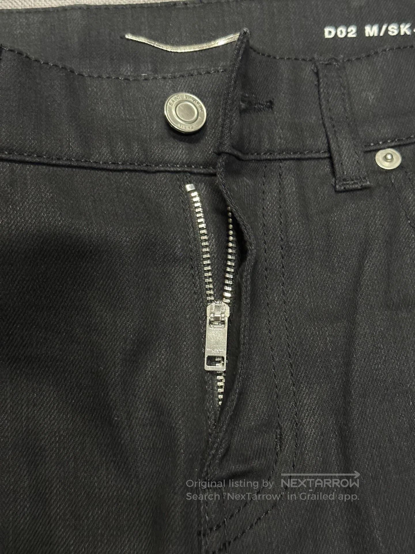 Saint Laurent Paris Saint Laurent SS16 Black Biker Skinny Jeans. Size US 30 / EU 46 - 3 Thumbnail
