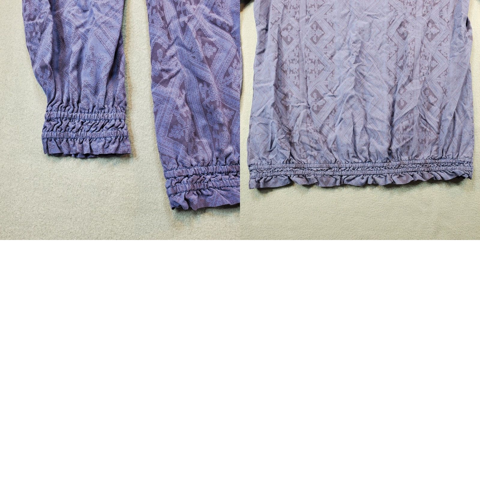 Vintage VINTAGE COMO Blue Boho Loose Top Medium Peasant Blouse Shirt Size M / US 6-8 / IT 42-44 - 8 Thumbnail