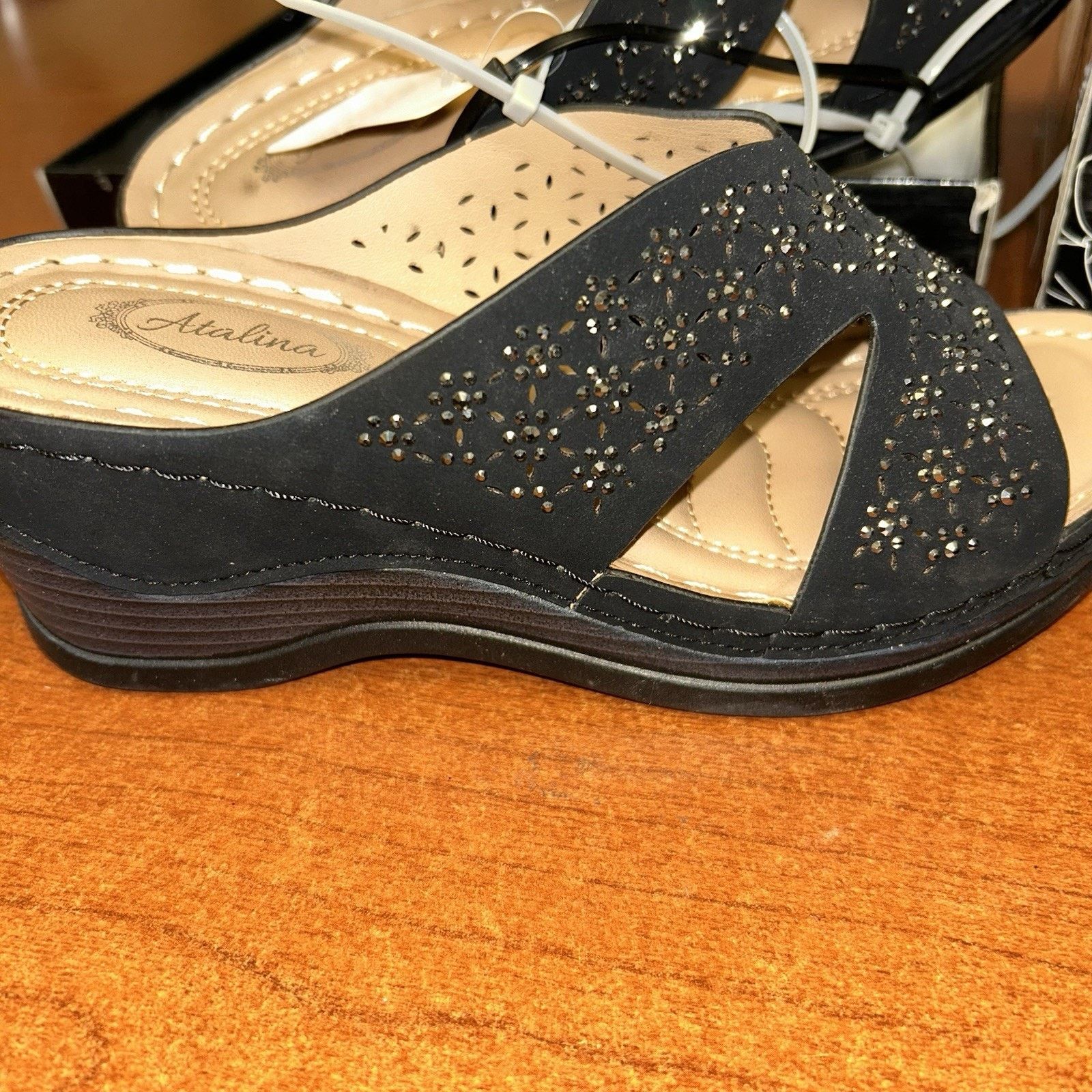 & Other Stories Atalina DW9991 Mid Wedge Embellished Slip On Sandals 5.5 Size US 5.5 / IT 35.5 - 1 Thumbnail