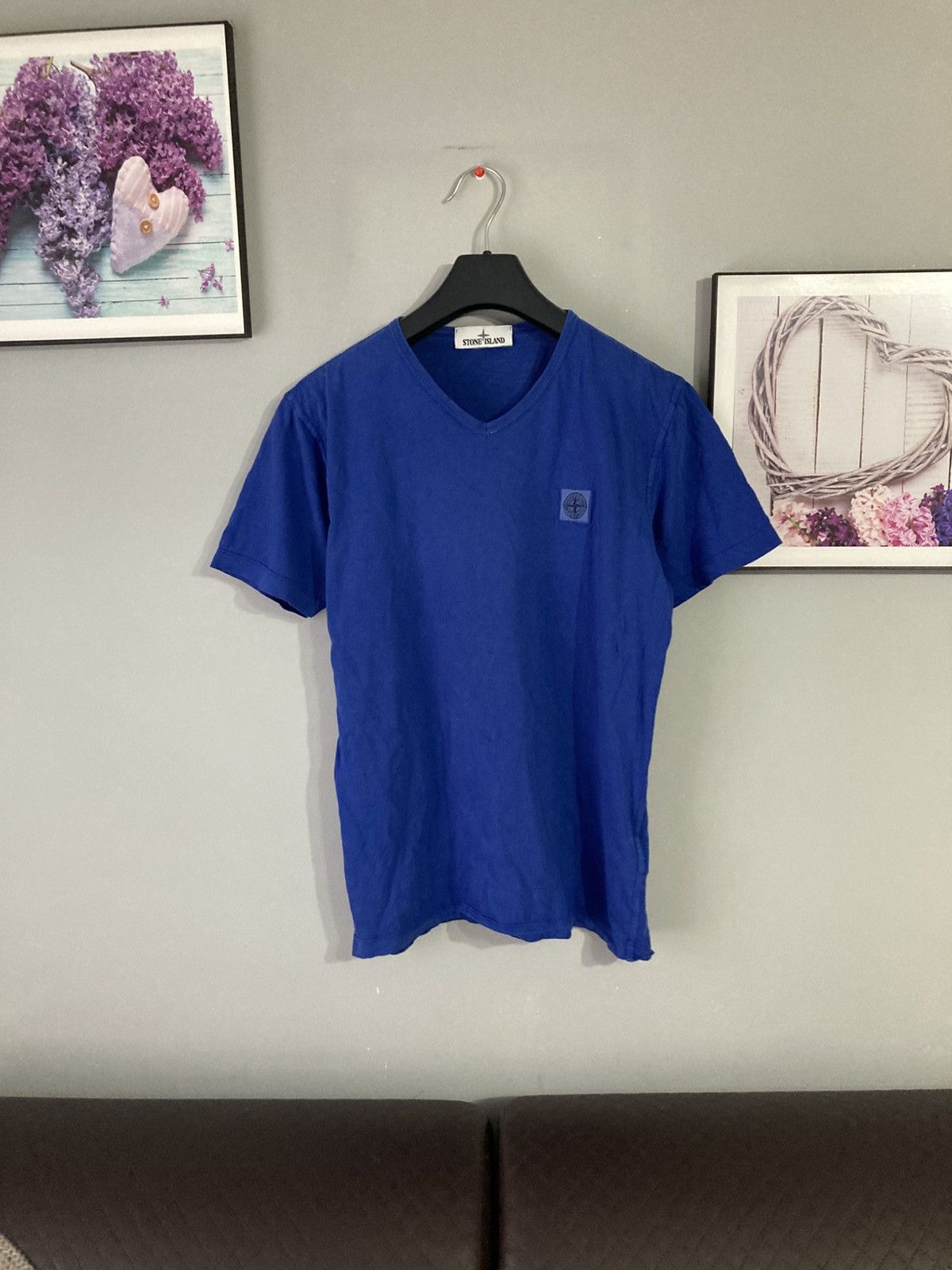 C.P. Company × Massimo Osti × Stone Island Stone island vneck t-shirt y2k uk drill drip cp company acg Size US M / EU 48-50 / 2 - 2 Thumbnail